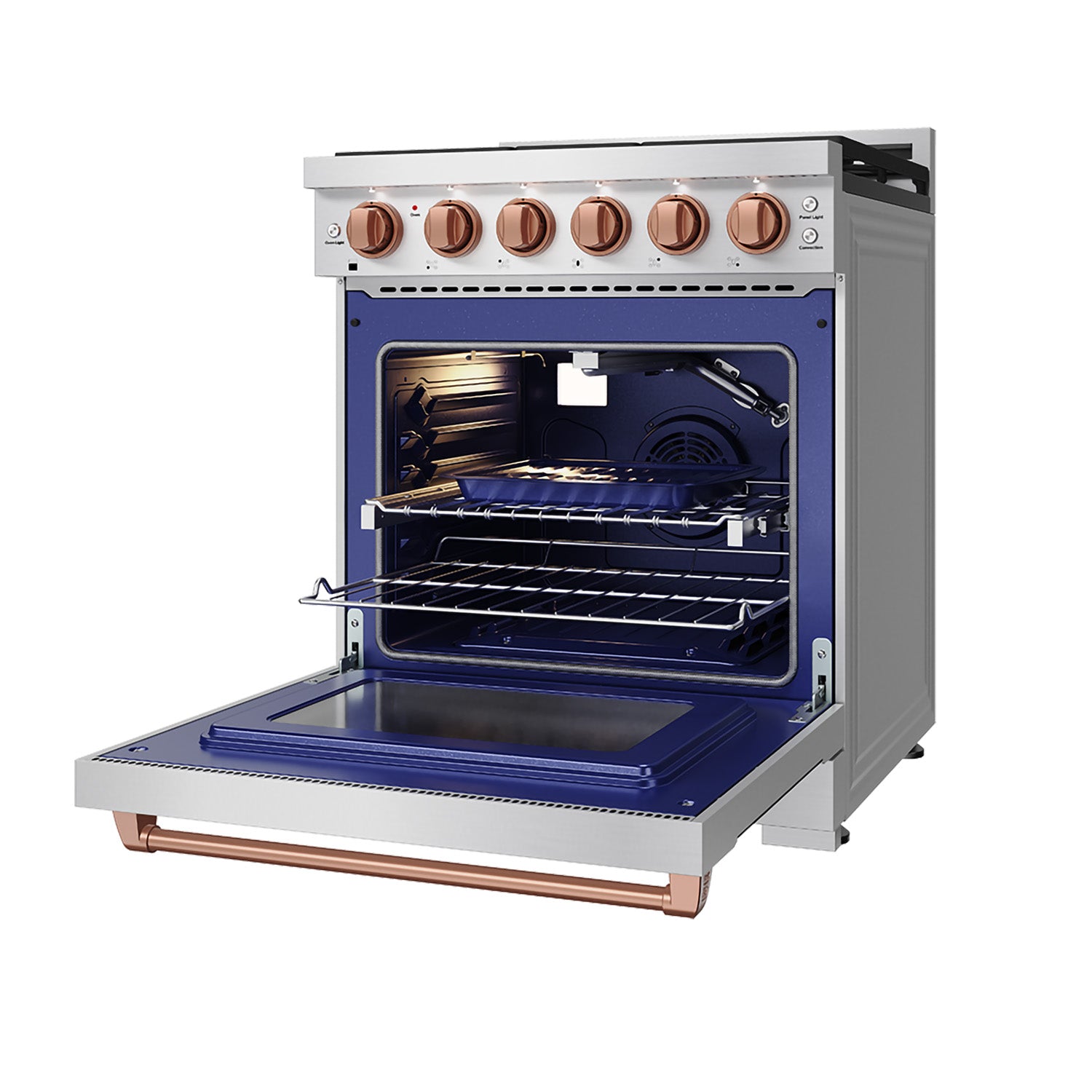 30 Inch Professional Gas with Precision Knob Control in Stainless Steel/Rose Gold