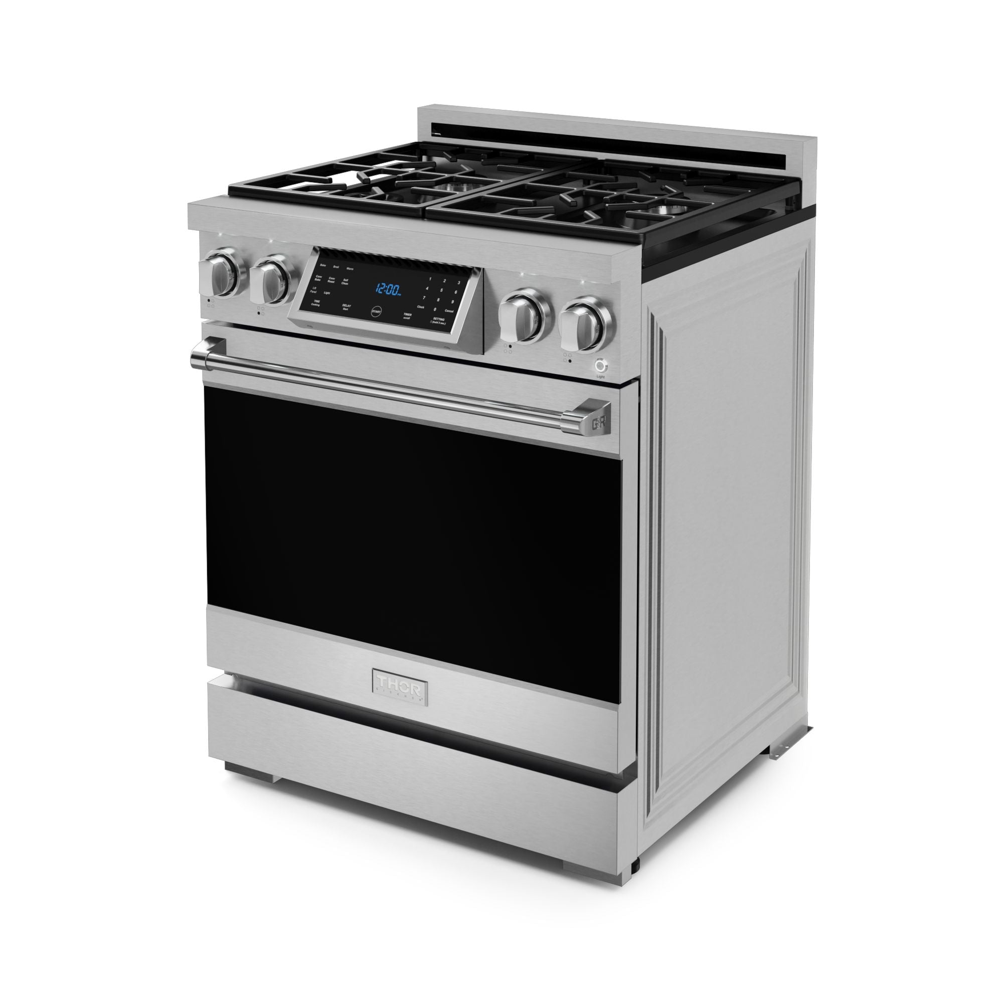 30 Inch Professional Gas Range with Tilt Panel Touch Control in Stainless Steel | Gordon Ramsay Series