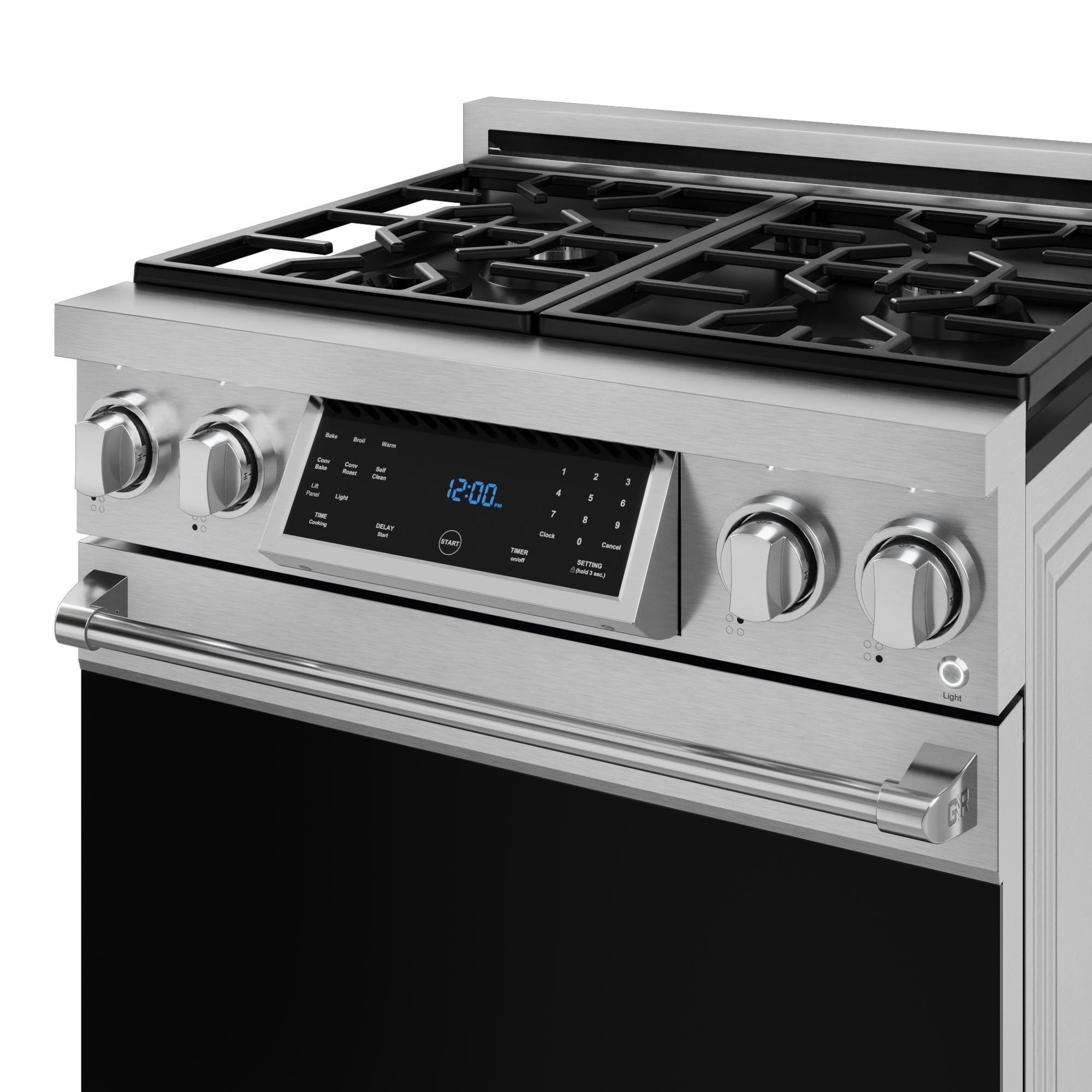 30 Inch Professional Gas Range with Tilt Panel Touch Control in Stainless Steel | Gordon Ramsay Series