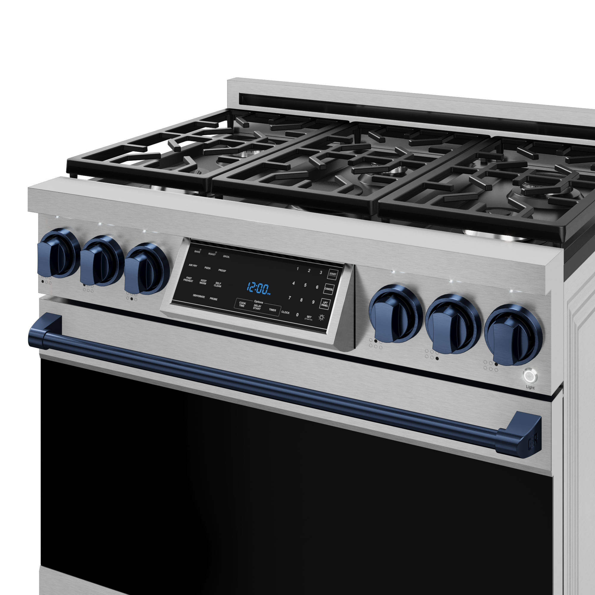 36 Inch Professional LP Range with Tilt Panel Touch Control in Stainless Steel/Blue | Gordon Ramsay Series