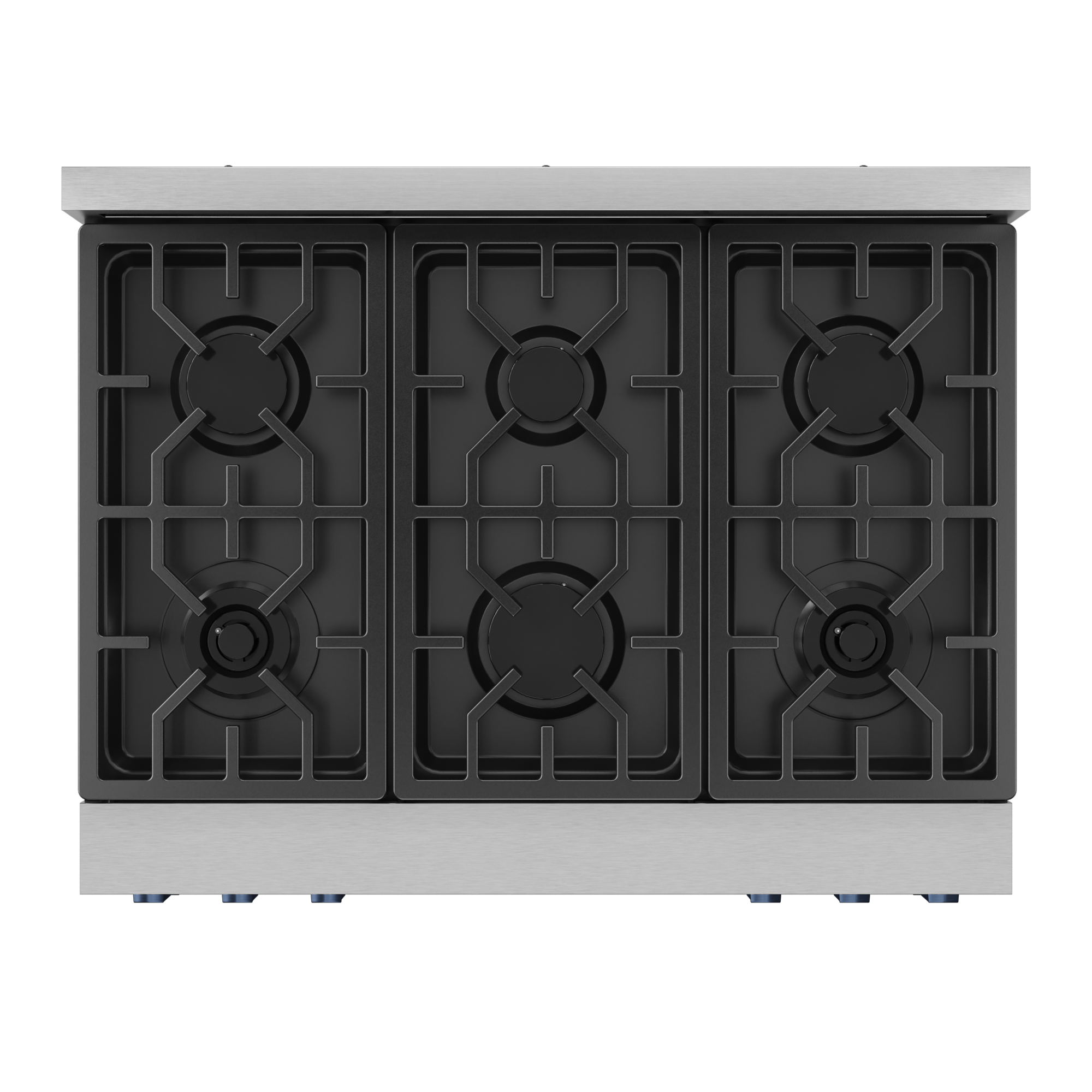 36 Inch Professional Gas Range with Tilt Panel Touch Control in Stainless Steel/Blue | Gordon Ramsay Series