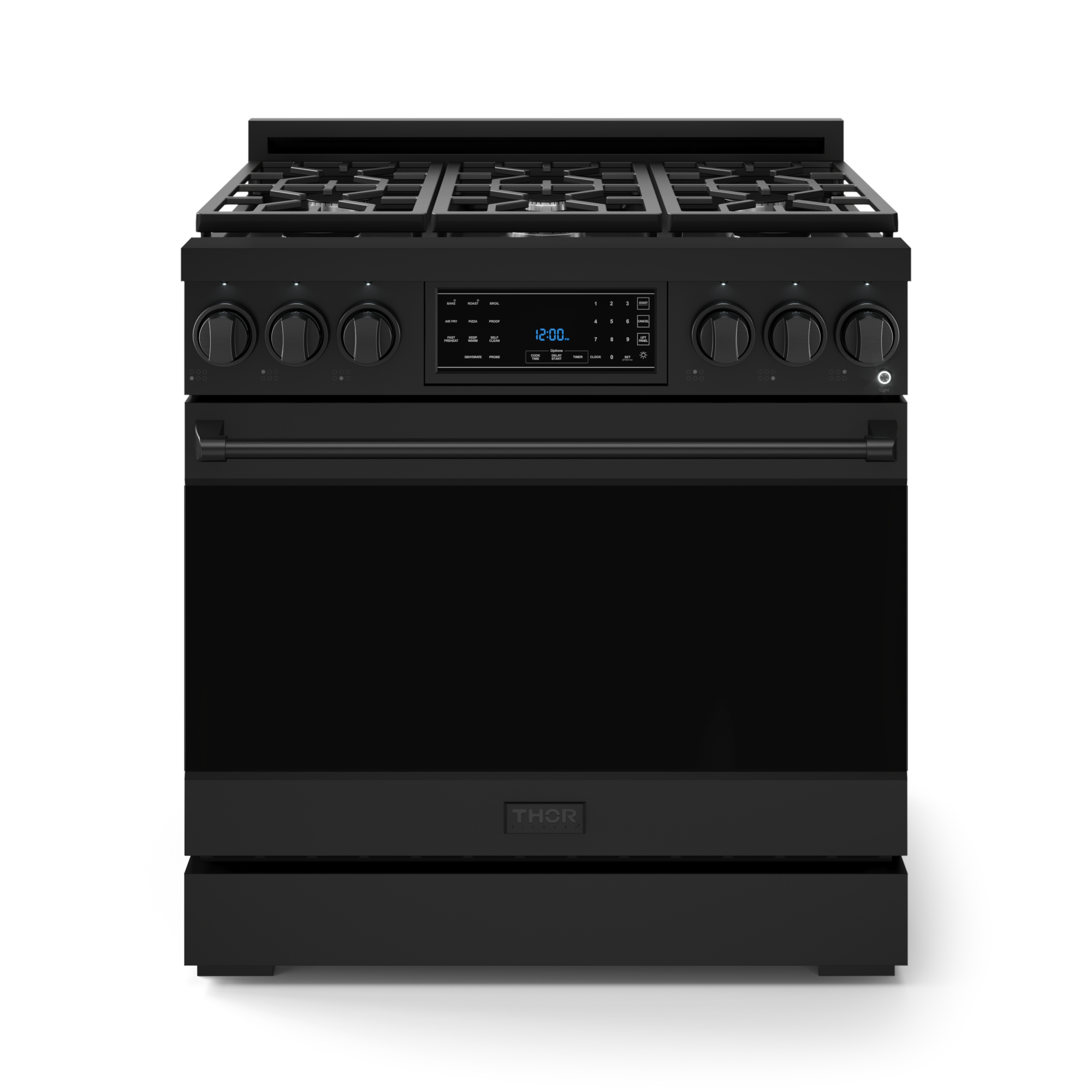 36 Inch Professional LP Range with Tilt Panel Touch Control in Black | Gordon Ramsay Series