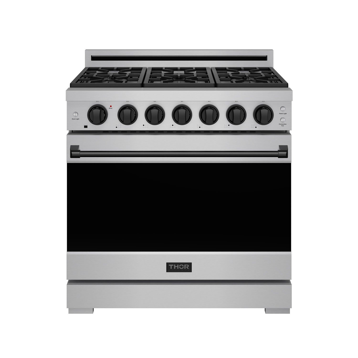 36 Inch Professional Liquid Propane Range with Precision Knob in Stainless Steel and Black | Gordon Ramsay Series