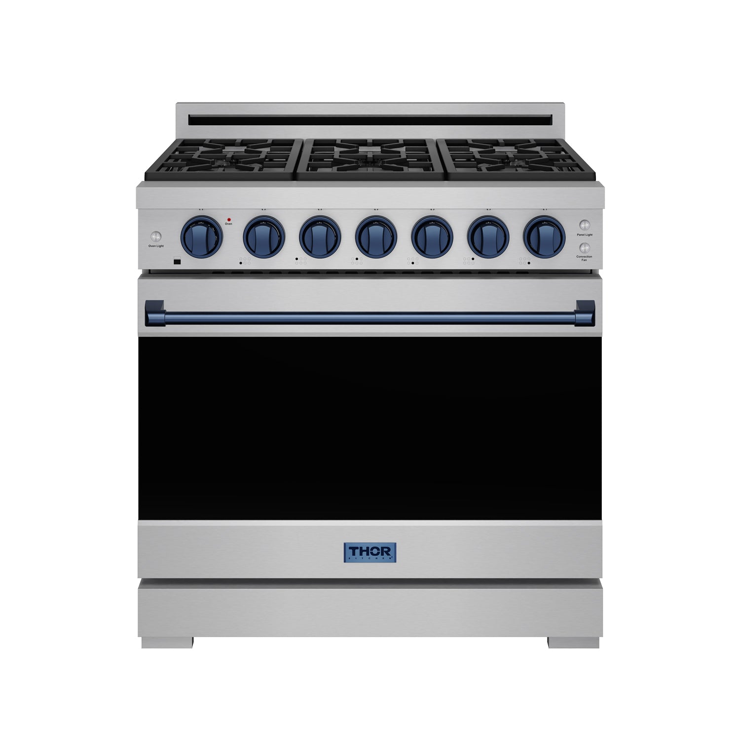 36 Inch Professional Liquid Propane Range with Precision Knob in Stainless Steel and Blue | Gordon Ramsay Series