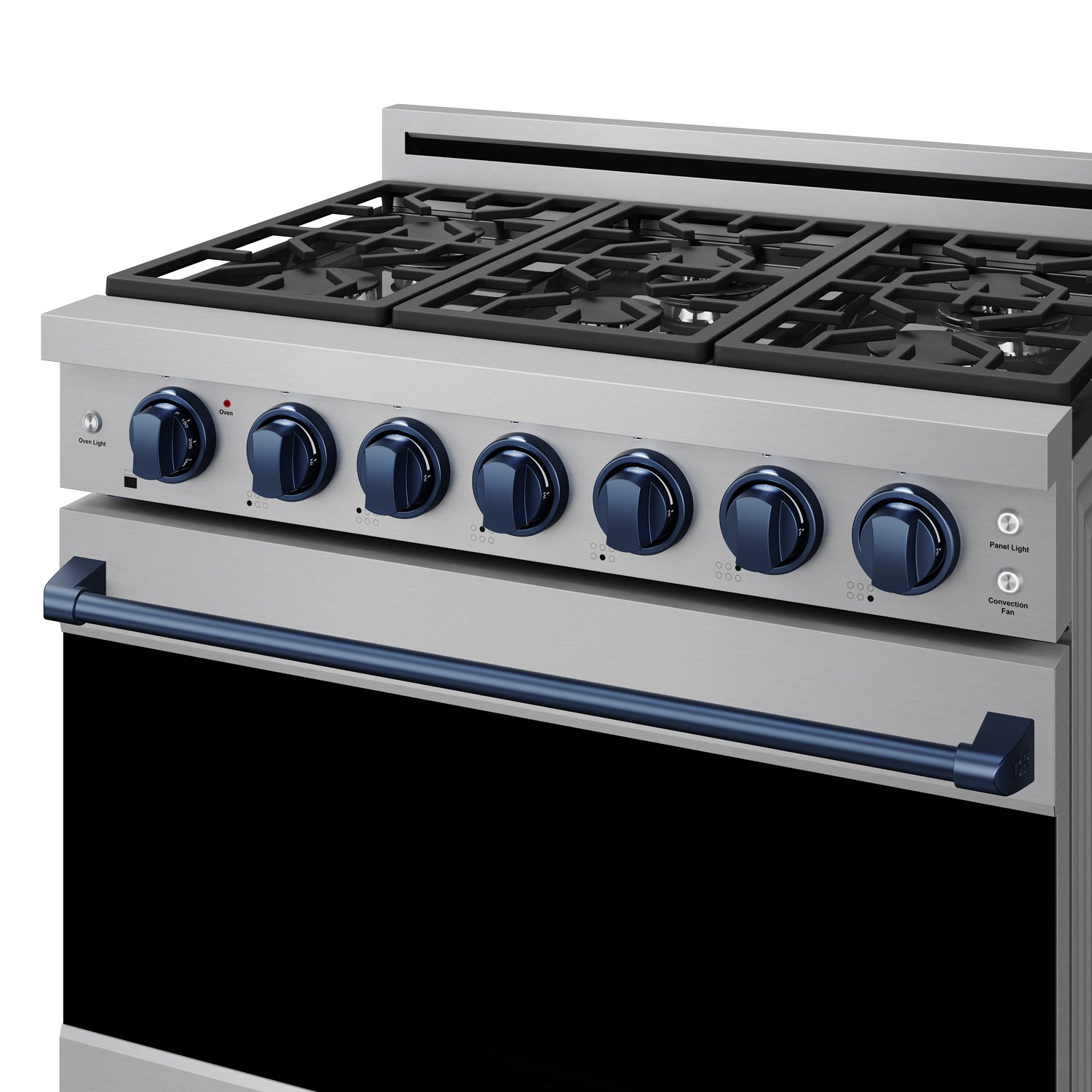 36 Inch Professional Gas Range with Precision Knob in Stainless Steel and Blue | Gordon Ramsay Series