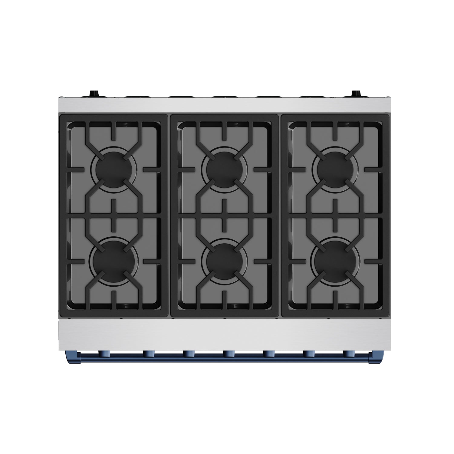 36 Inch Professional Gas Range with Precision Knob in Stainless Steel and Blue | Gordon Ramsay Series