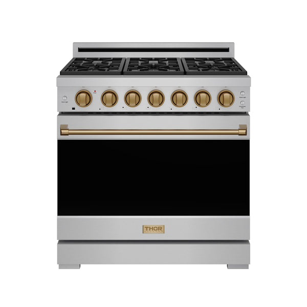 Buy 36 Inch Stainless Steel/Bronze LP Range with Precision Knob
