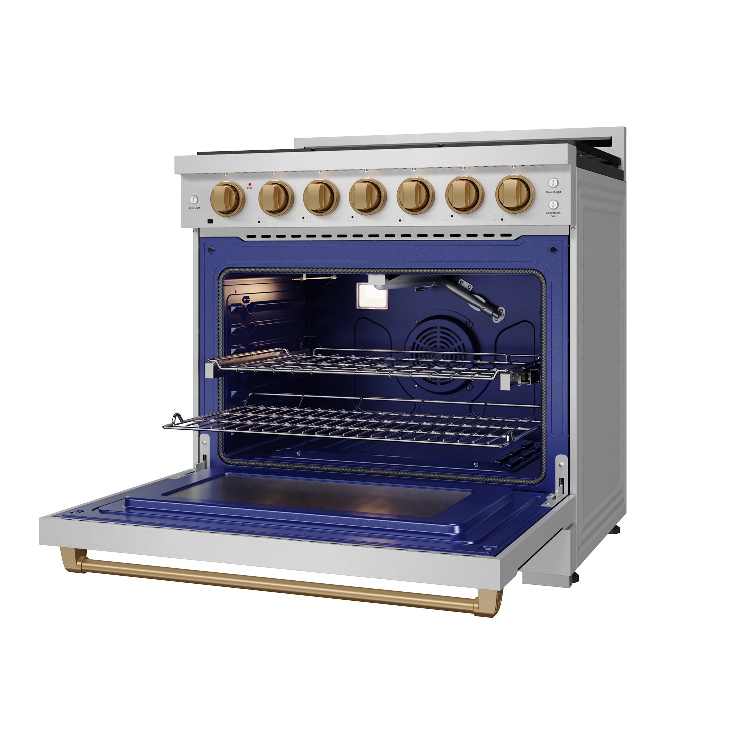 36 Inch Professional Gas Range with Precision Knob in Stainless Steel and Bronze | Gordon Ramsay Series