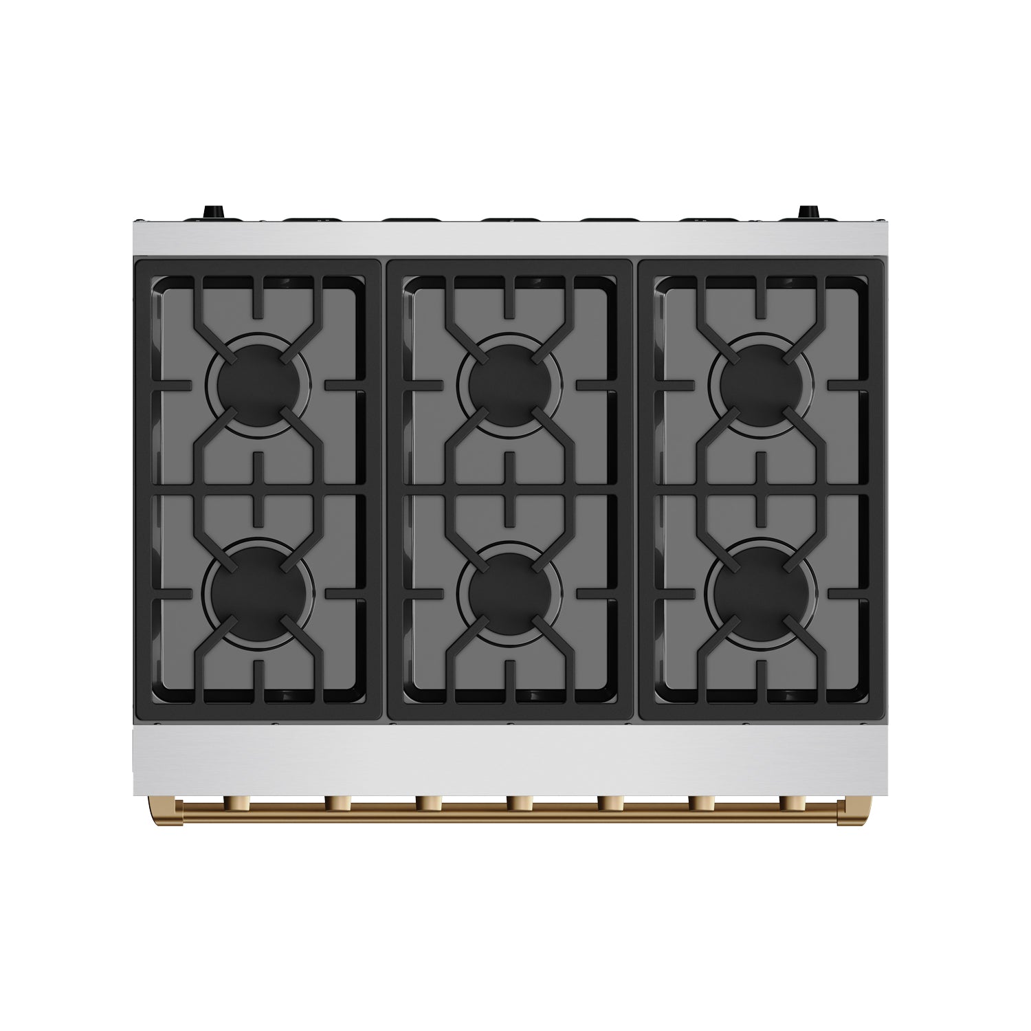 36 Inch Professional Gas Range with Precision Knob in Stainless Steel and Bronze | Gordon Ramsay Series