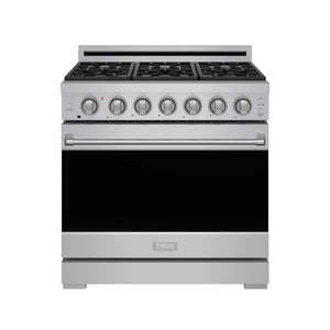 36 Inch Professional Gas Range with Precision Knob Control in Stainless Steel | Gordon Ramsay Series