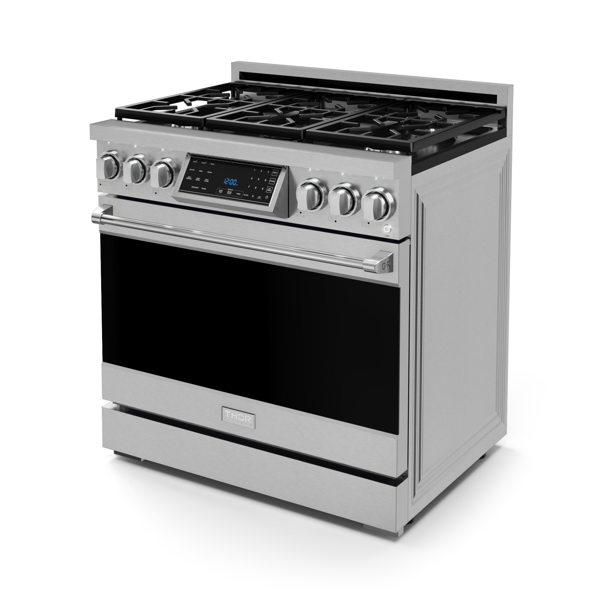 36 Inch Professional Gas Range with Tilt Panel Touch Control in Stainless Steel | Gordon Ramsay Series - RSG36