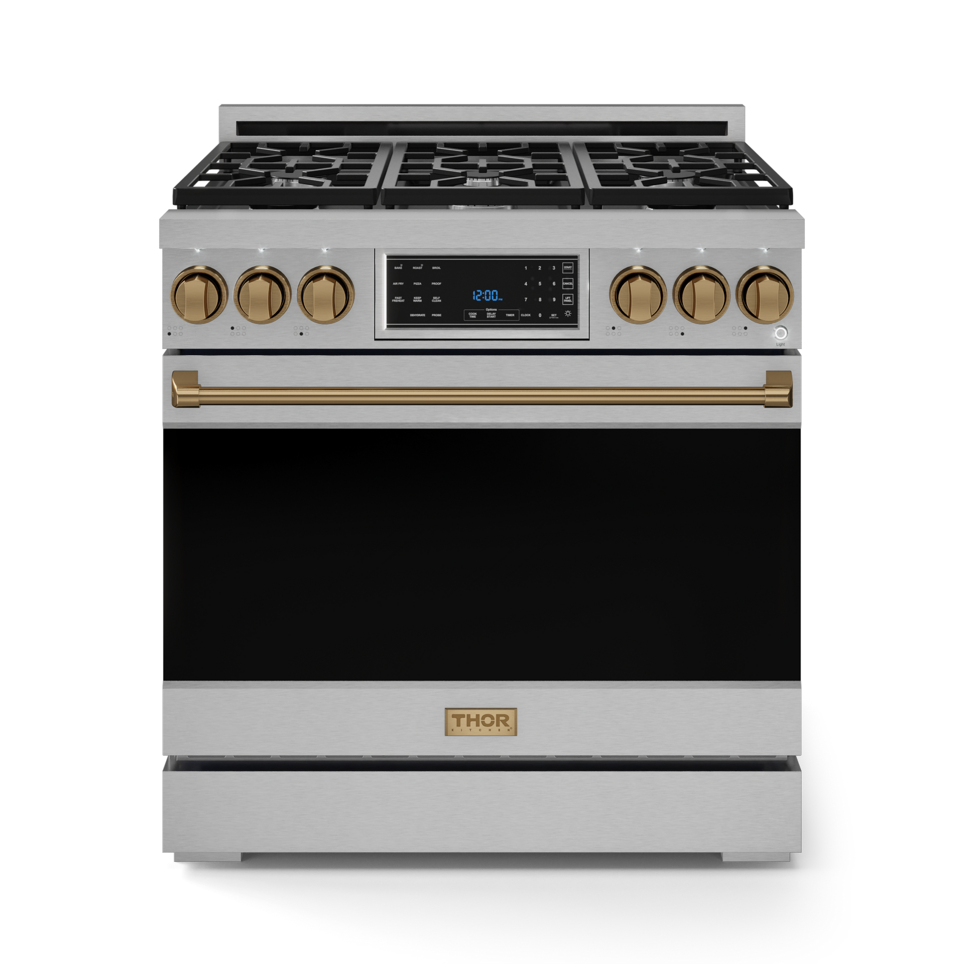 レンローズ 36-Inch Stainless Steel/Bronze Pro-Style Gas Range | Gordon Ramsay