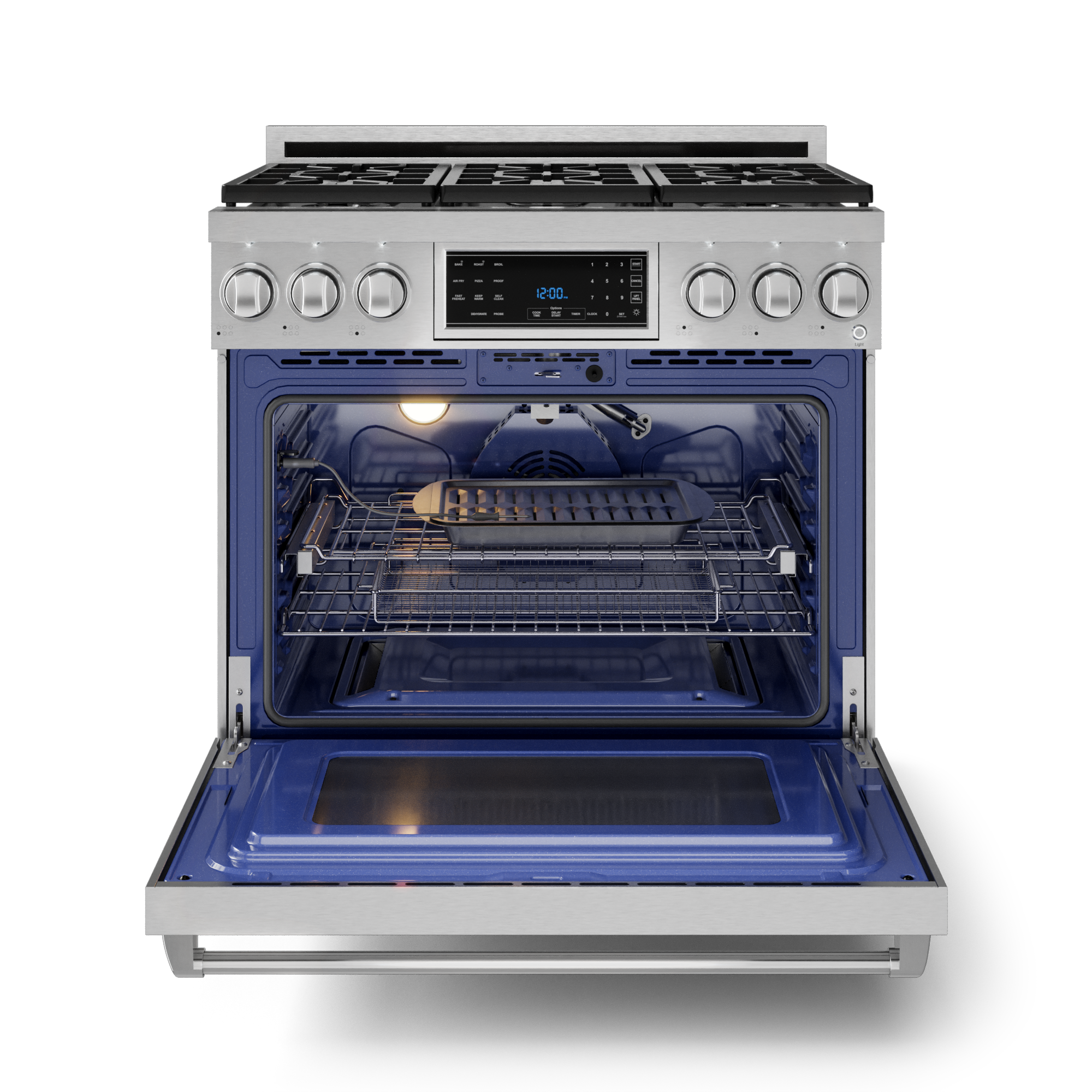 36 Inch Professional LP Range with Tilt Panel Touch Control in Stainless Steel | Gordon Ramsay Series - RSG36LP