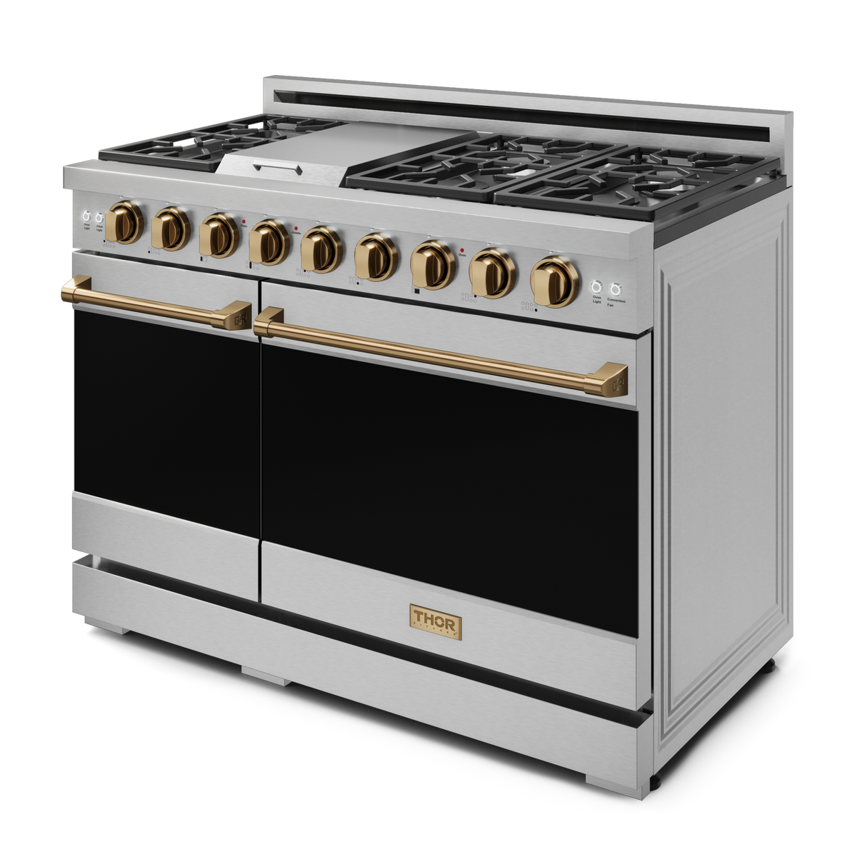 48-Inch Stainless Steel/Bronze Pro-Style Gas Range | Gordon Ramsay