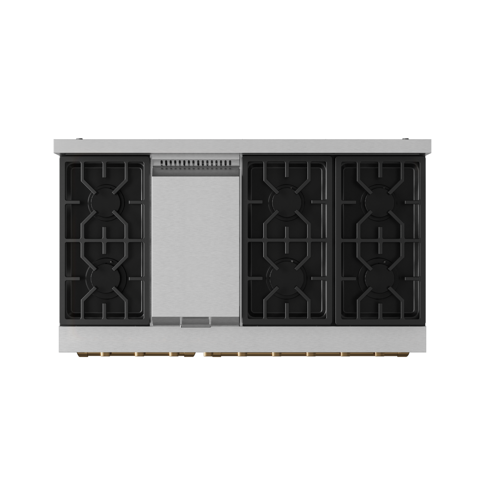 48 Inch Professional Gas Range with Pro-Style Knobs in Stainless Steel/Bronze | Gordon Ramsay Series - RSG48E-BRZ