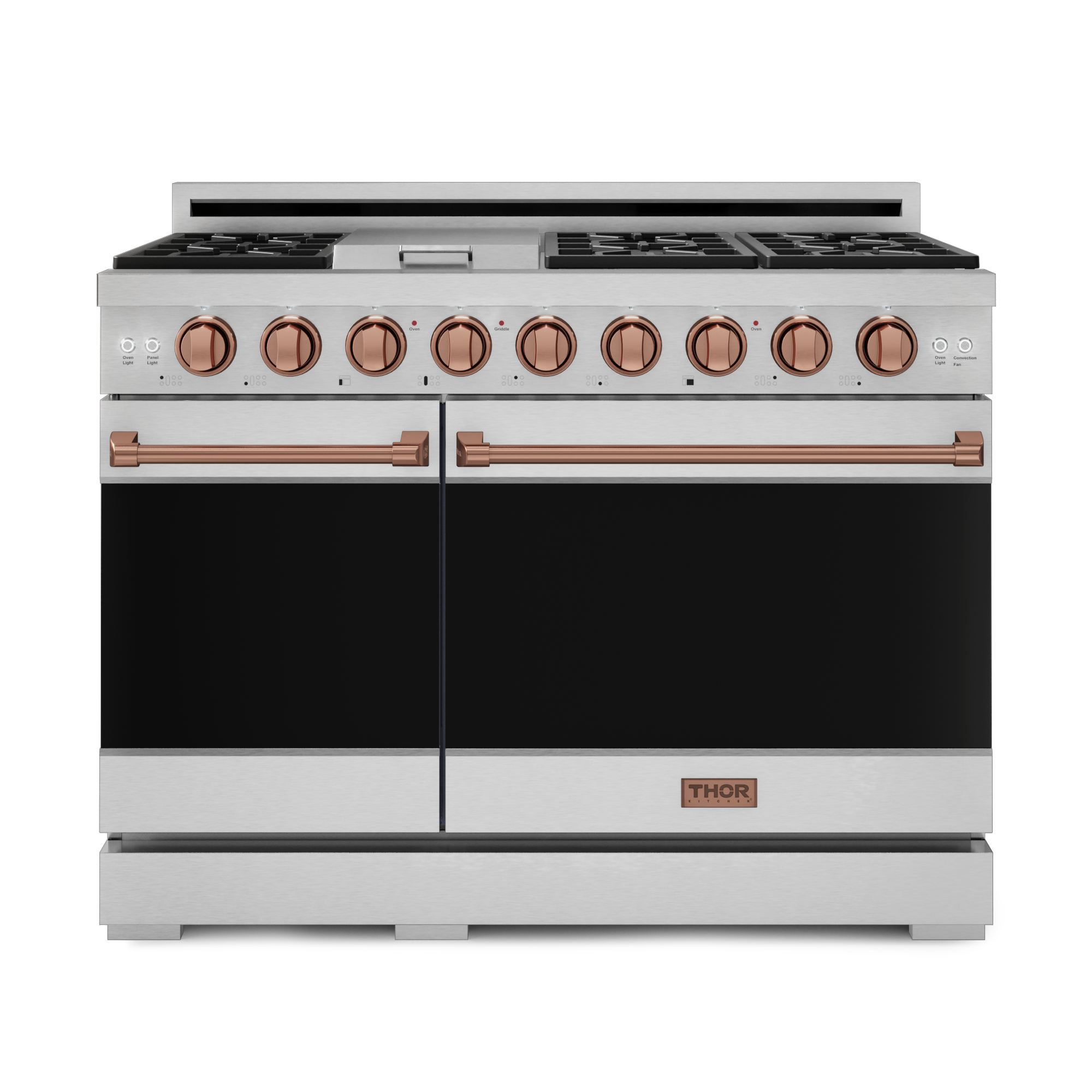 48 Inch Professional Gas Range with Pro-Style Knobs in Stainless Steel/Rose Gold | Gordon Ramsay Series - RSG48E-RSG