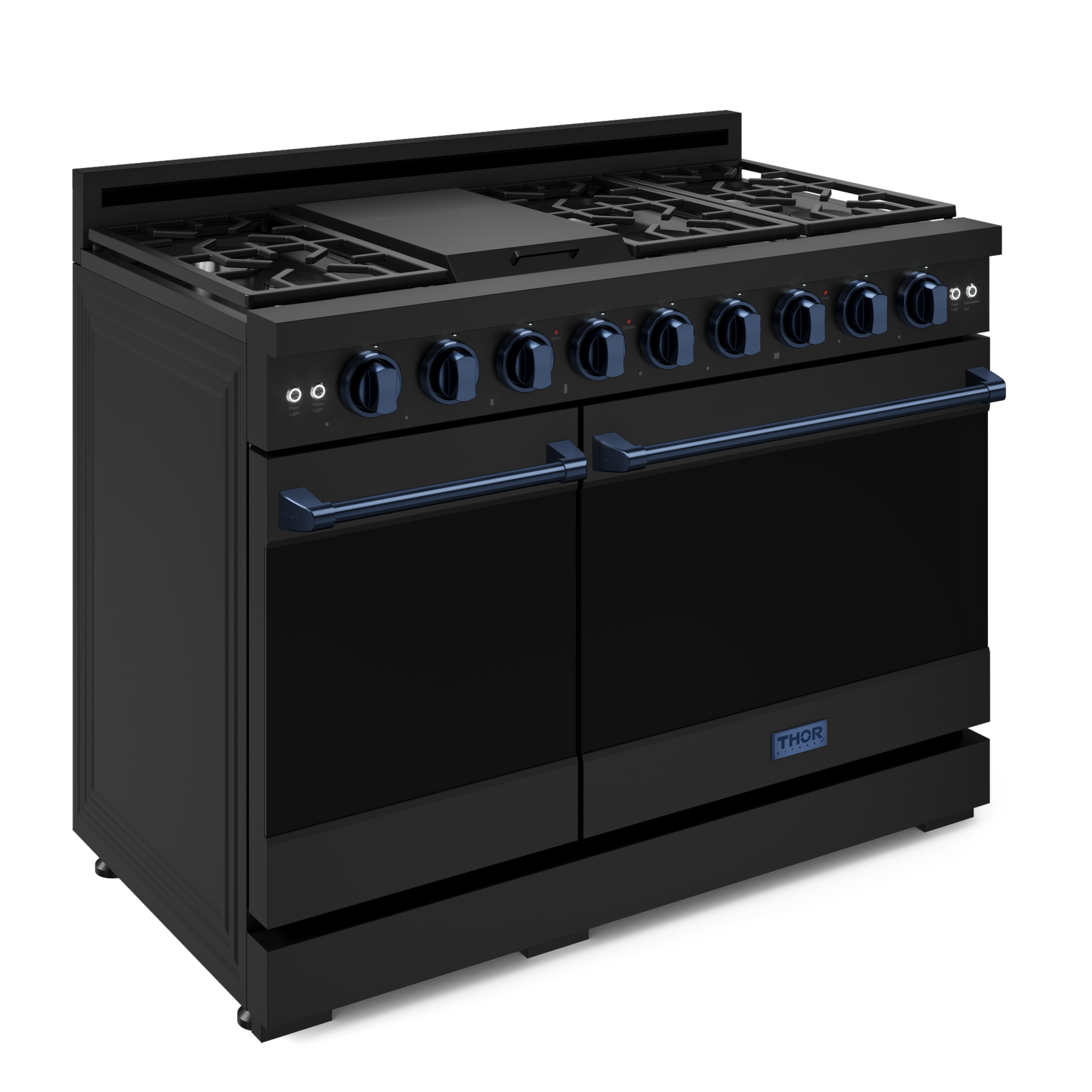 48 Inch Professional Gas Range with Pro-Style Knobs in Black/Blue | Gordon Ramsay Series - RSG48EB-BLU