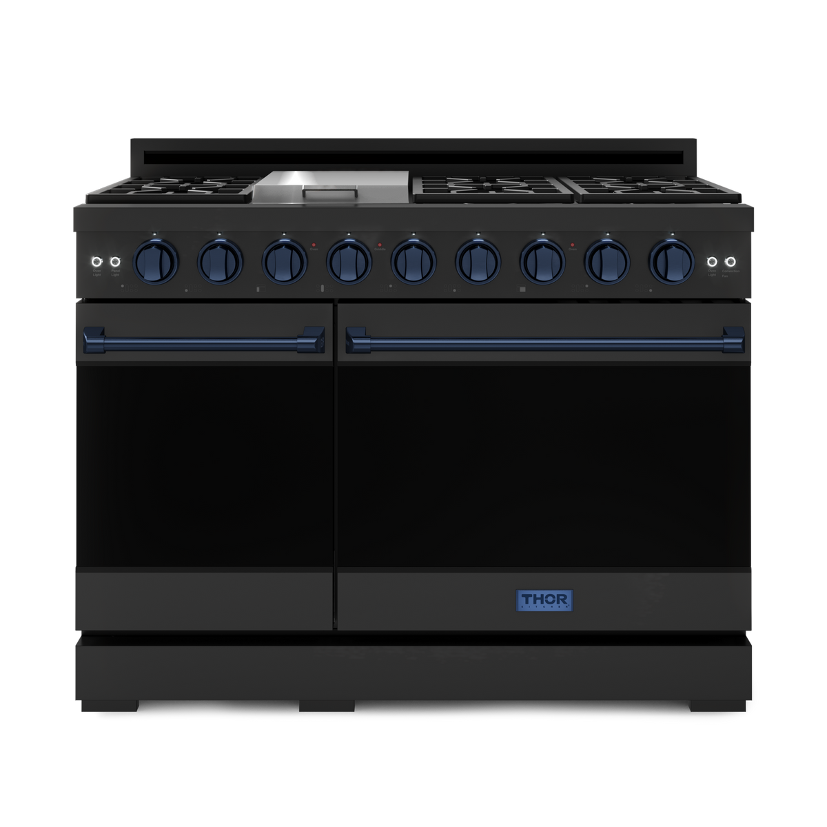 Colored 48 Inch Ranges 48-Inch Black/Blue Pro-Style LP Range | Gordon Ramsay Collection by ...
