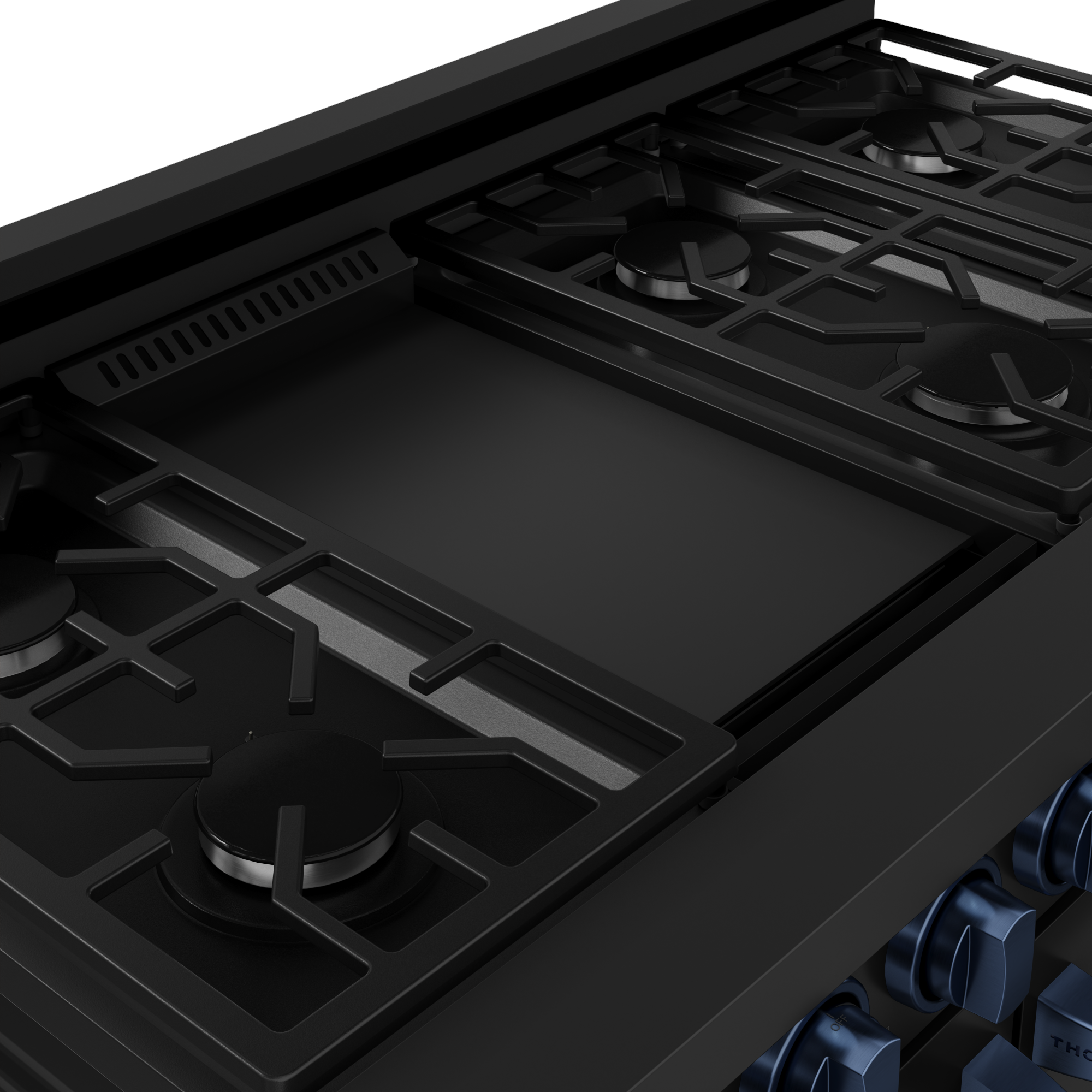 48 Inch Professional Gas Range with Pro-Style Knobs in Black/Blue | Gordon Ramsay Series - RSG48EB-BLU