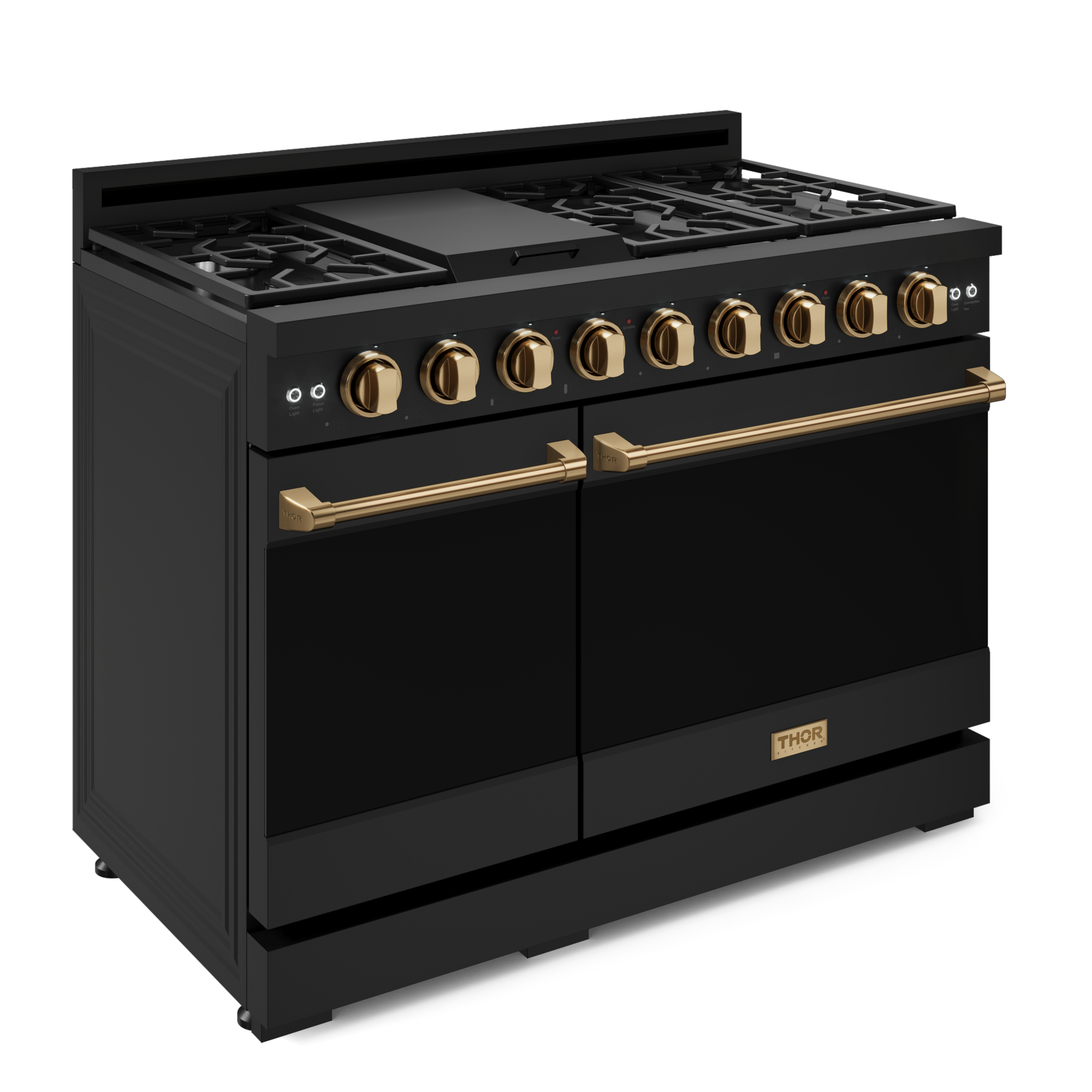 48 Inch Professional Gas Range with Pro-Style Knobs in Black/Bronze | Gordon Ramsay Series - RSG48EB-BRZ