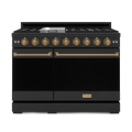 48 Inch Professional LP Range with Pro-Style Knobs in Black/Bronze | Gordon Ramsay Series