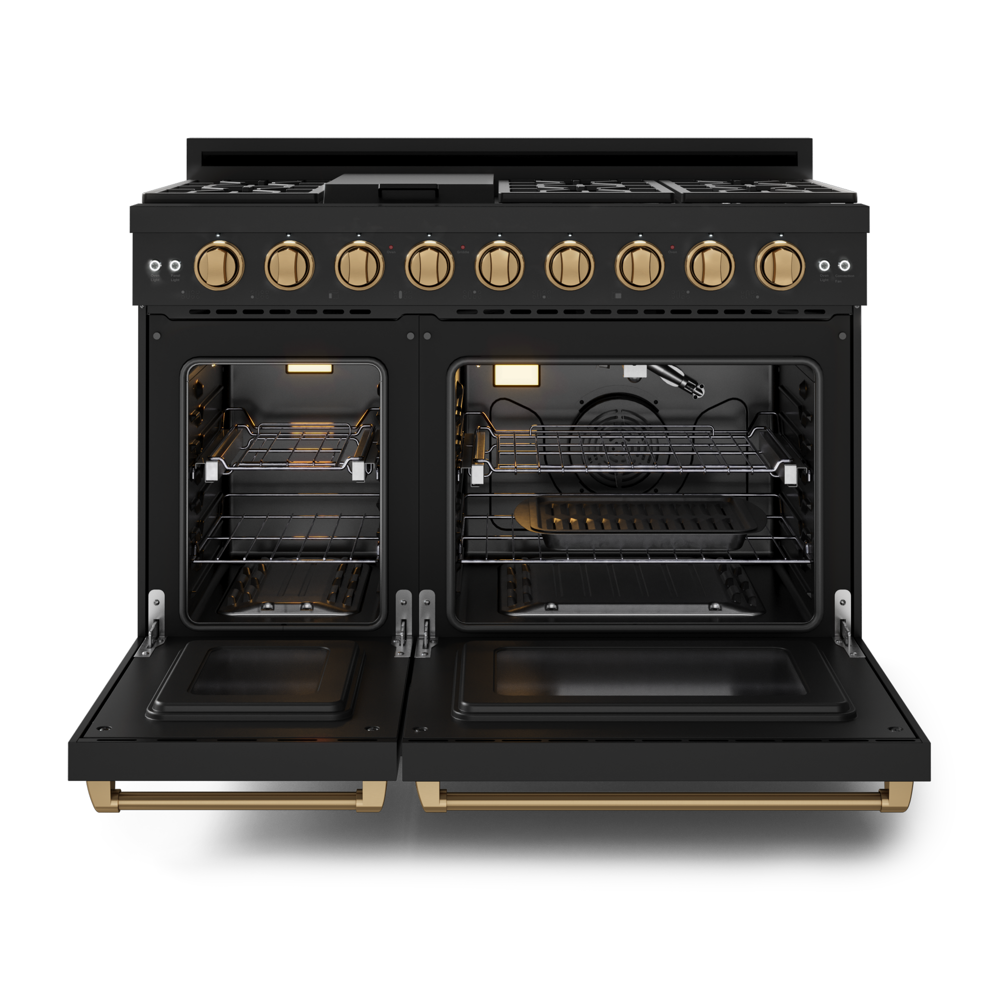 48 Inch Professional LP Range with Pro-Style Knobs in Black/Bronze | Gordon Ramsay Series - RSG48EBLP-BRZ