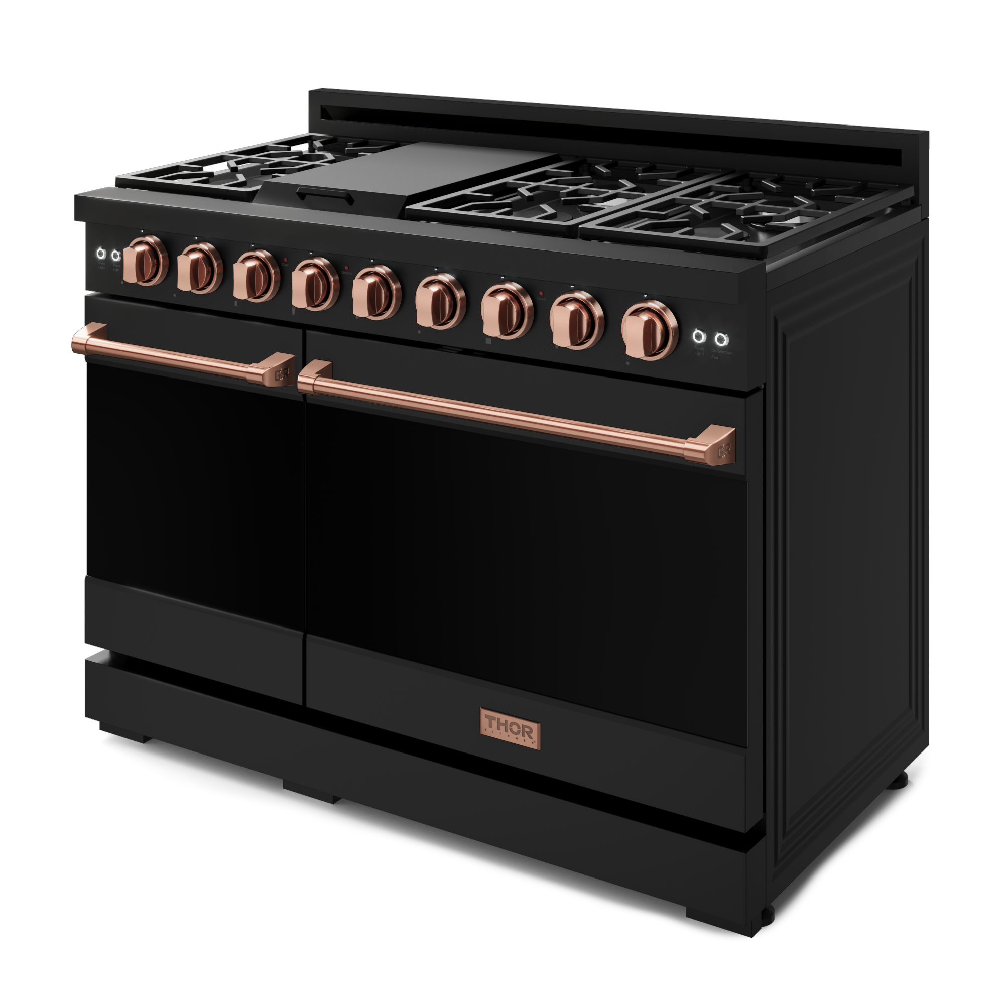 48 Inch Professional LP Range with Pro-Style Knobs in Black/Rose Gold | Gordon Ramsay Series - RSG48EBLP-RSG