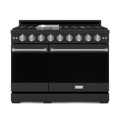 48 Inch Professional LP Range with Pro-Style Knobs in Black/Stainless Steel | Gordon Ramsay Series