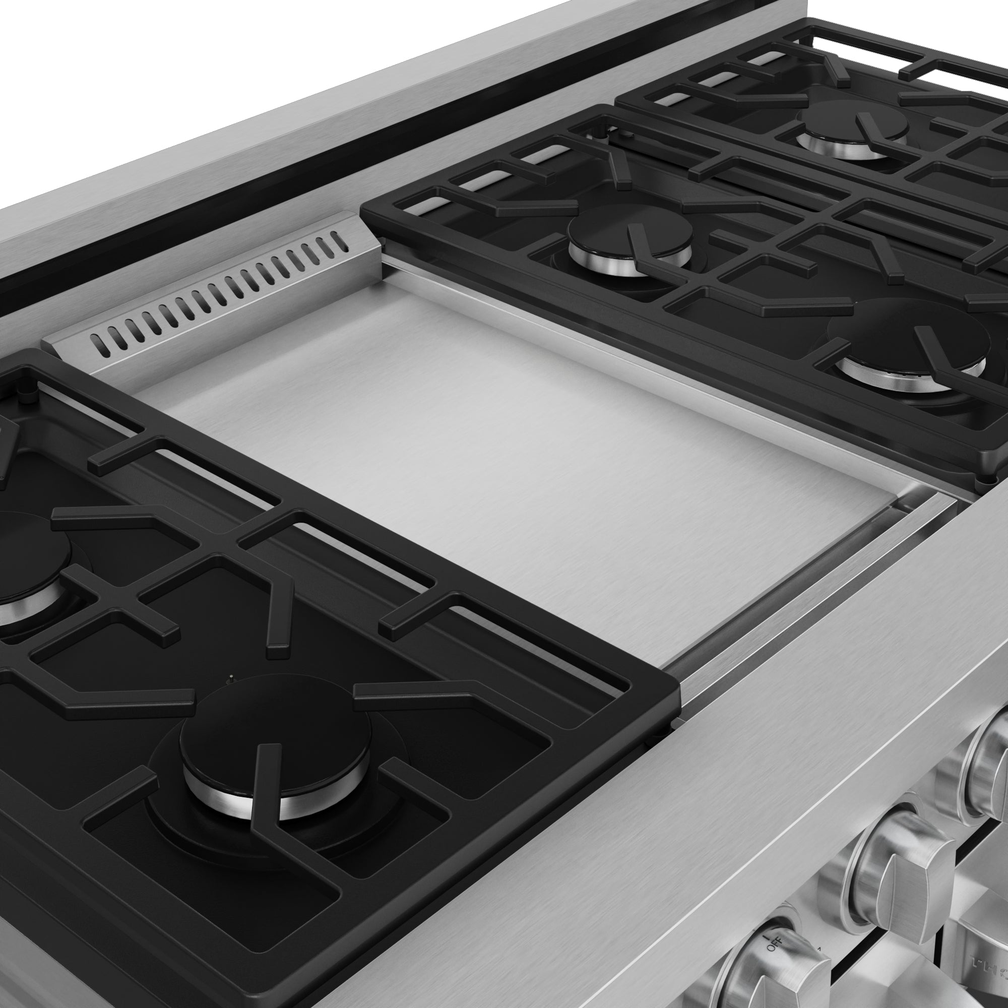 48 Inch Professional Gas Range with Pro-Style Knobs in Stainless Steel | Gordon Ramsay Series - RSG48E