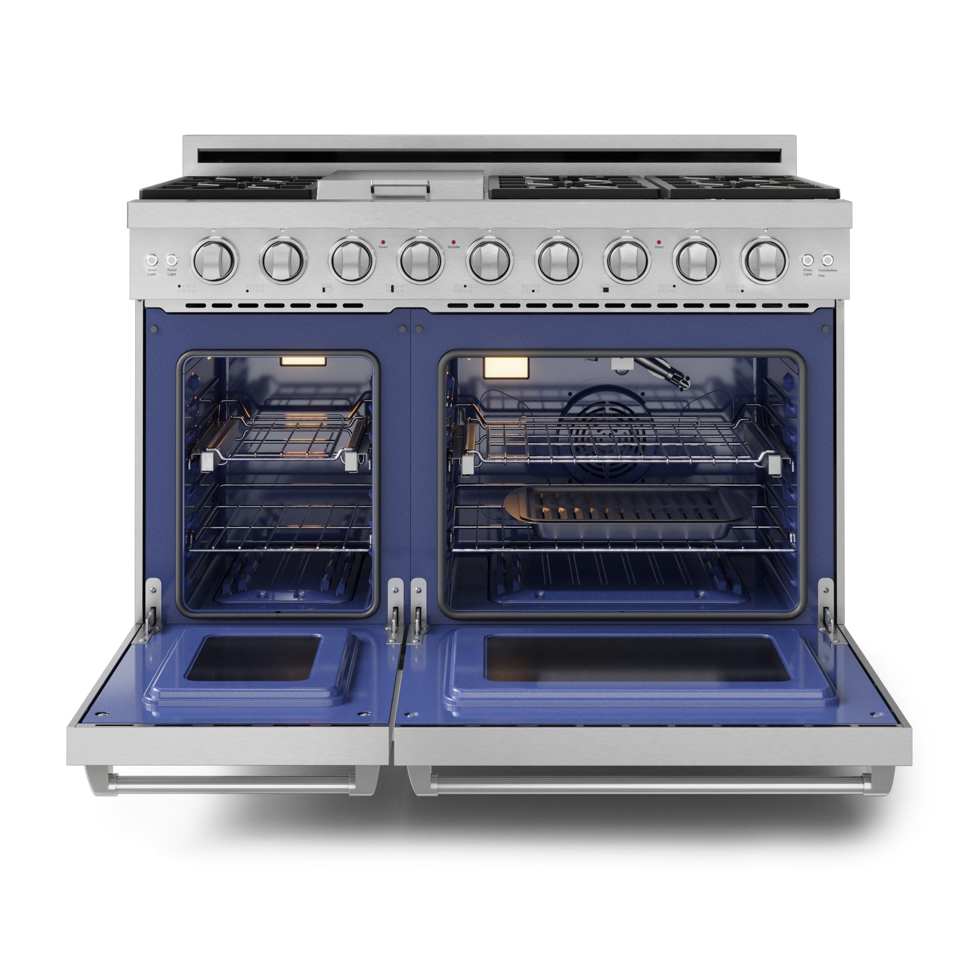 48 Inch Professional Gas Range with Pro-Style Knobs in Stainless Steel | Gordon Ramsay Series