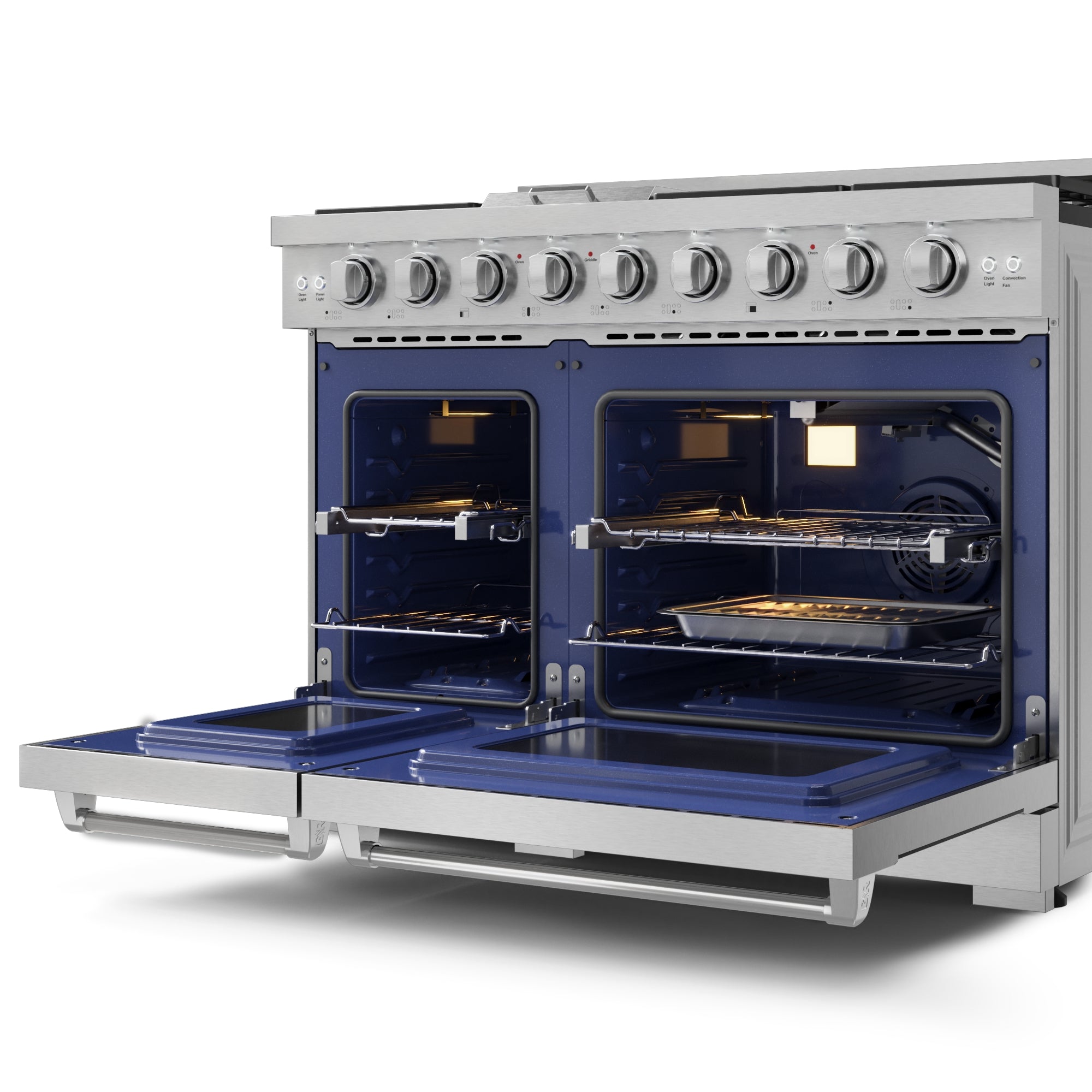 48 Inch Professional Gas Range with Pro-Style Knobs in Stainless Steel | Gordon Ramsay Series - RSG48E