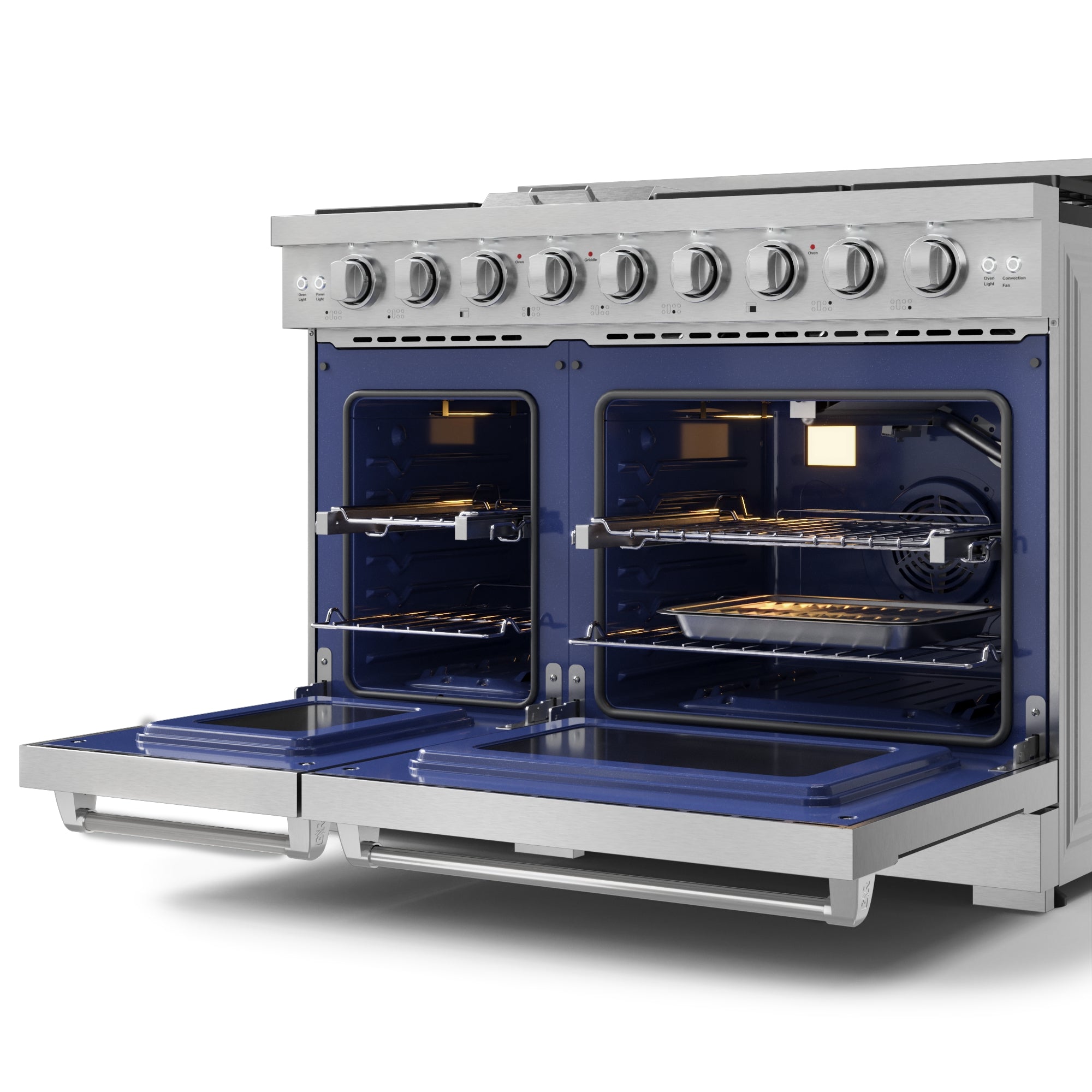 48 Inch Professional Gas Range with Pro-Style Knobs in Stainless Steel | Gordon Ramsay Series