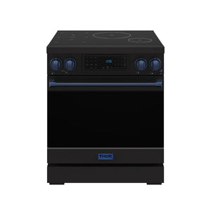 30 Inch Professional Induction Range with Tilt Panel Touch Control in Black and Blue | Gordon Ramsay Series