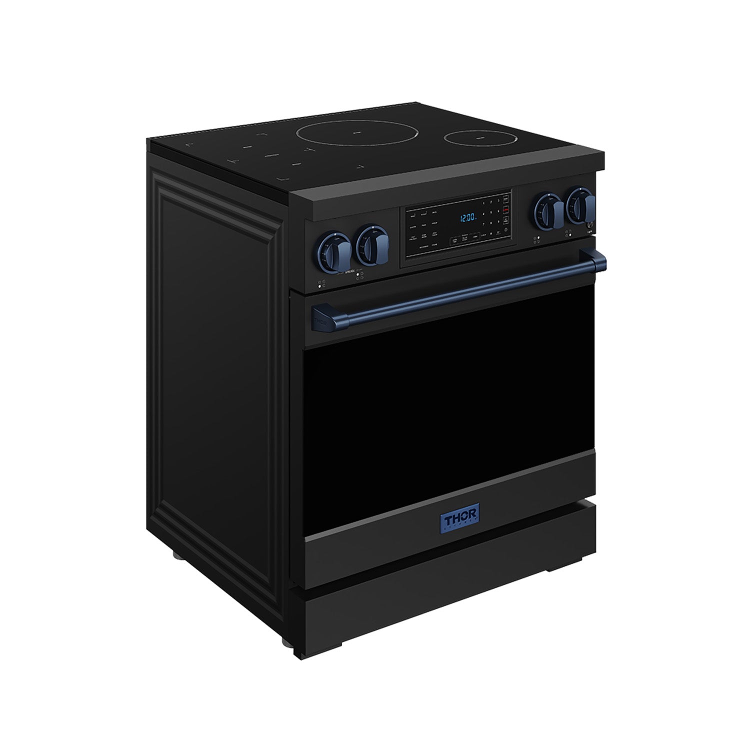 30 Inch Professional Induction Range with Tilt Panel Touch Control in Black and Blue | Gordon Ramsay Series