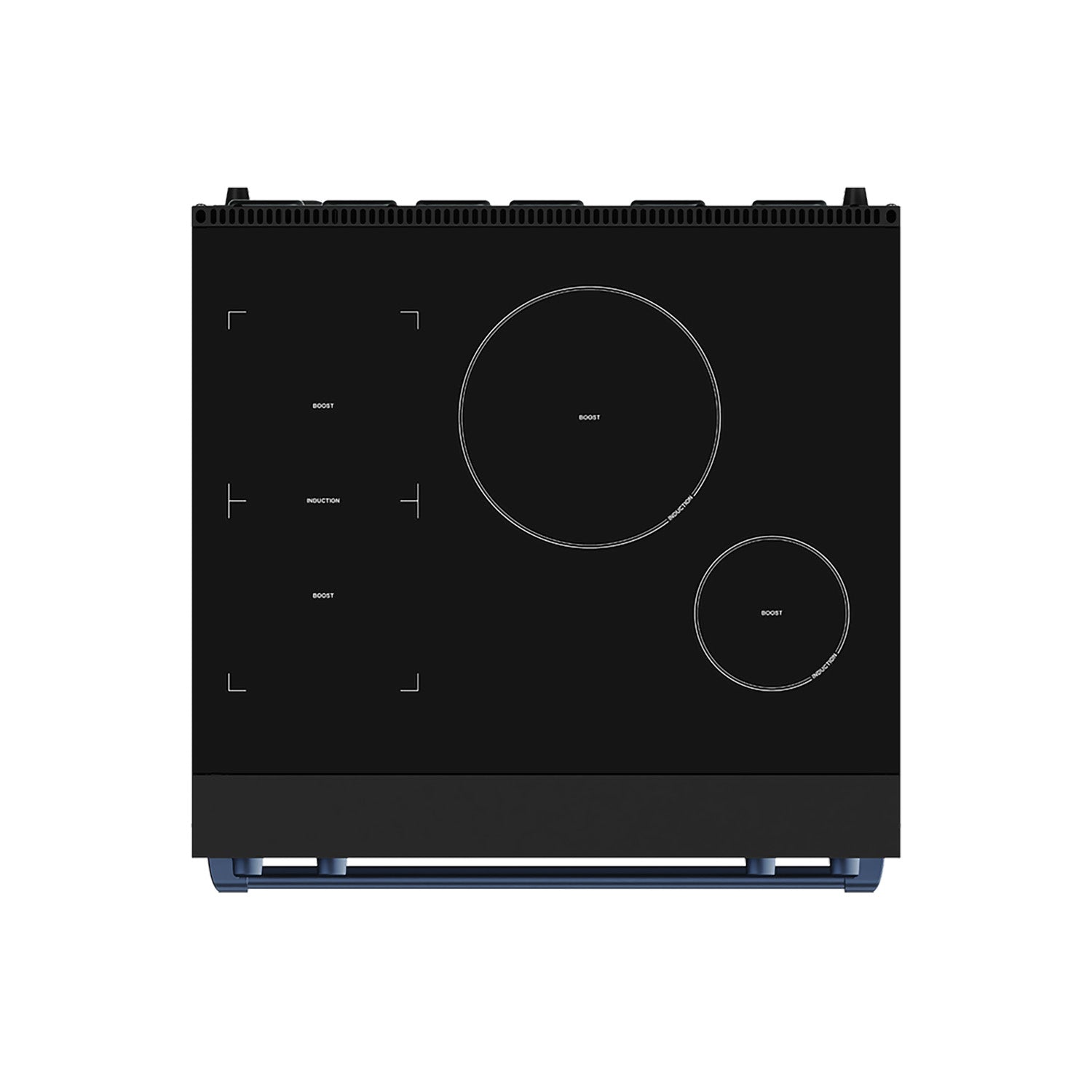 30 Inch Professional Induction Range with Tilt Panel Touch Control in Black and Blue | Gordon Ramsay Series