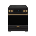 30 Inch Professional Induction Range with Tilt Panel Touch Control in Black and Bronze | Gordon Ramsay Series