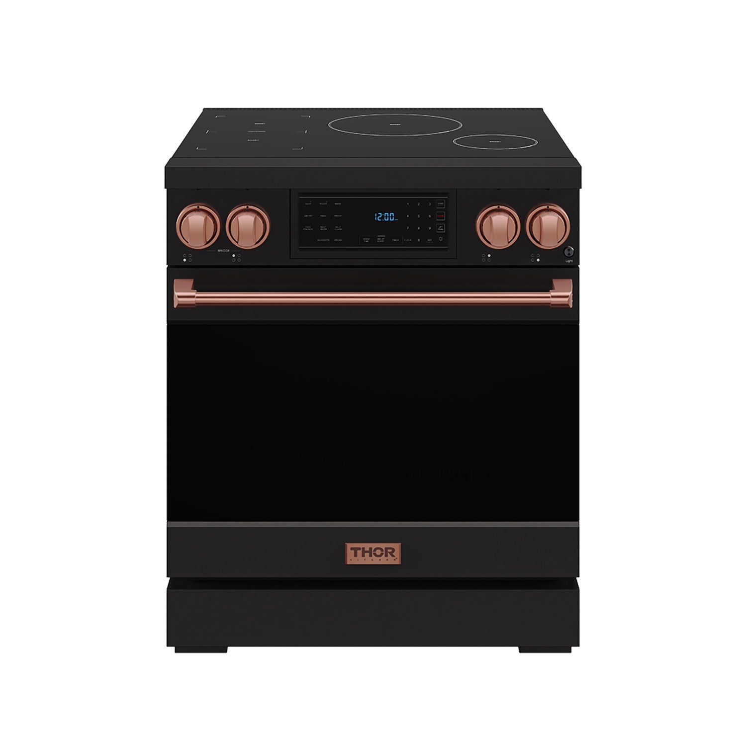 30 Inch Professional Induction Range with Tilt Panel Touch Control in Black and Rose Gold | Gordon Ramsay Series