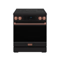 30 Inch Professional Induction Range with Tilt Panel Touch Control in Black and Rose Gold | Gordon Ramsay Series