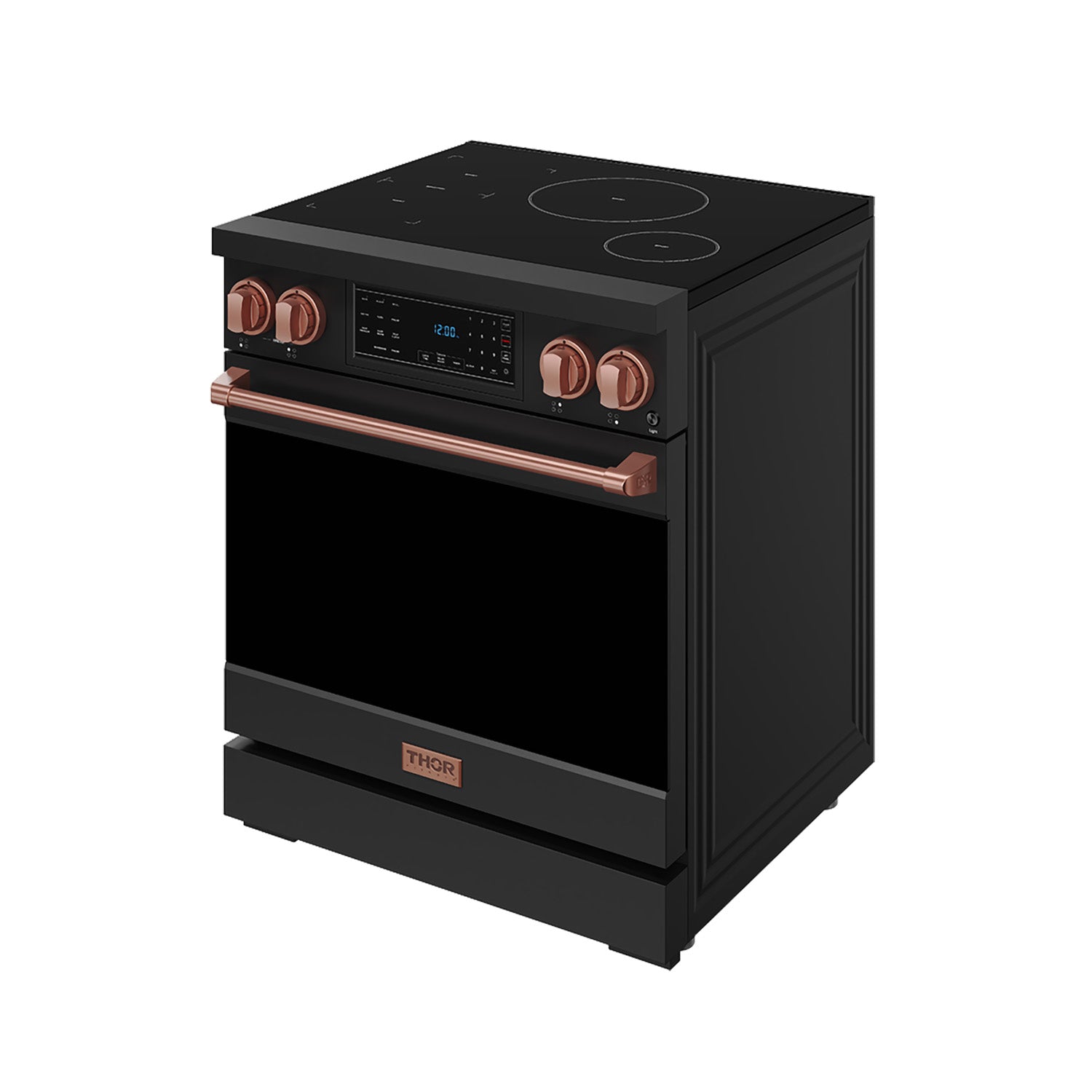 30 Inch Professional Induction Range with Tilt Panel Touch Control in Black and Rose Gold | Gordon Ramsay Series