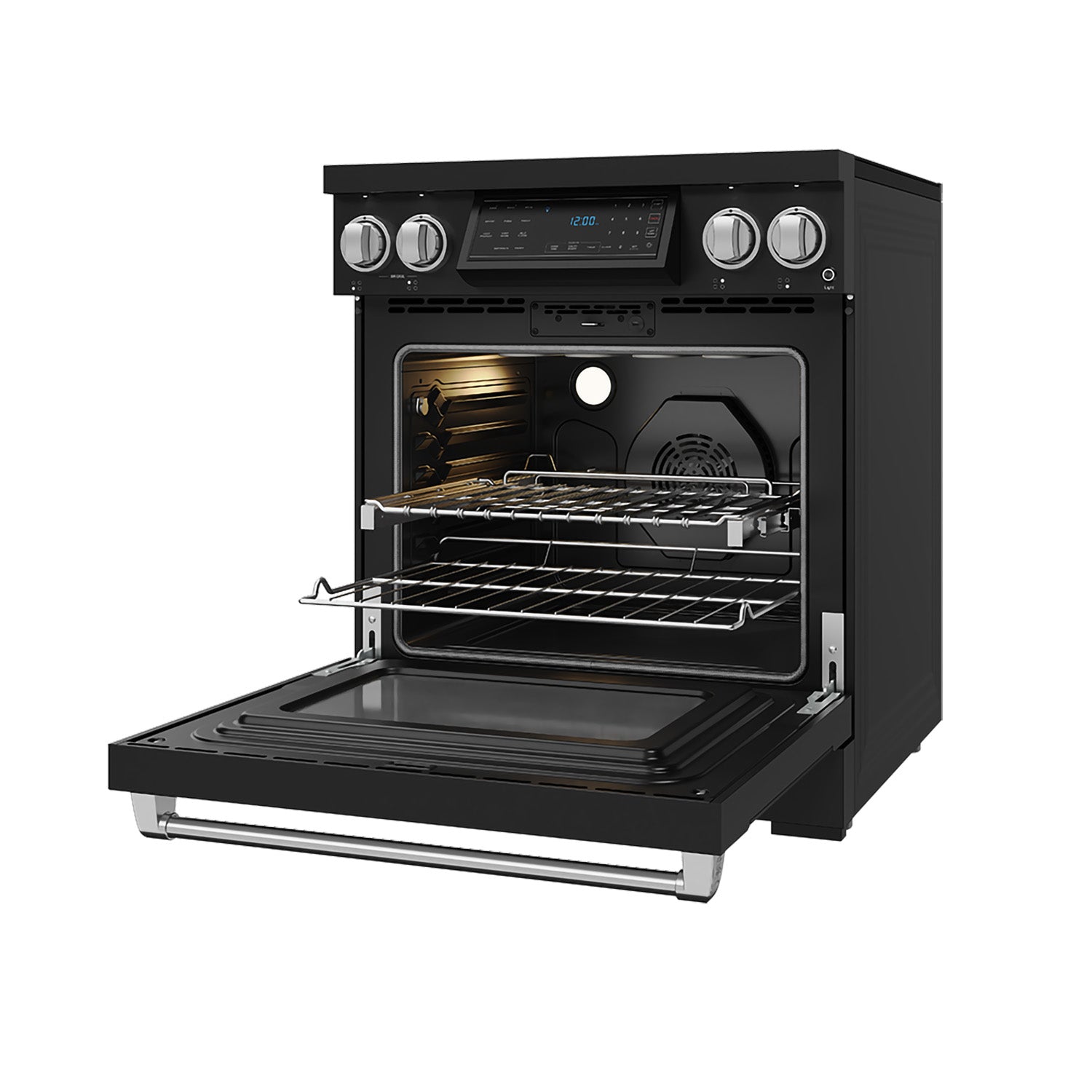 30 Inch Professional Induction Range with Tilt Panel Touch Control in Black and Stainless Steel | Gordon Ramsay Series