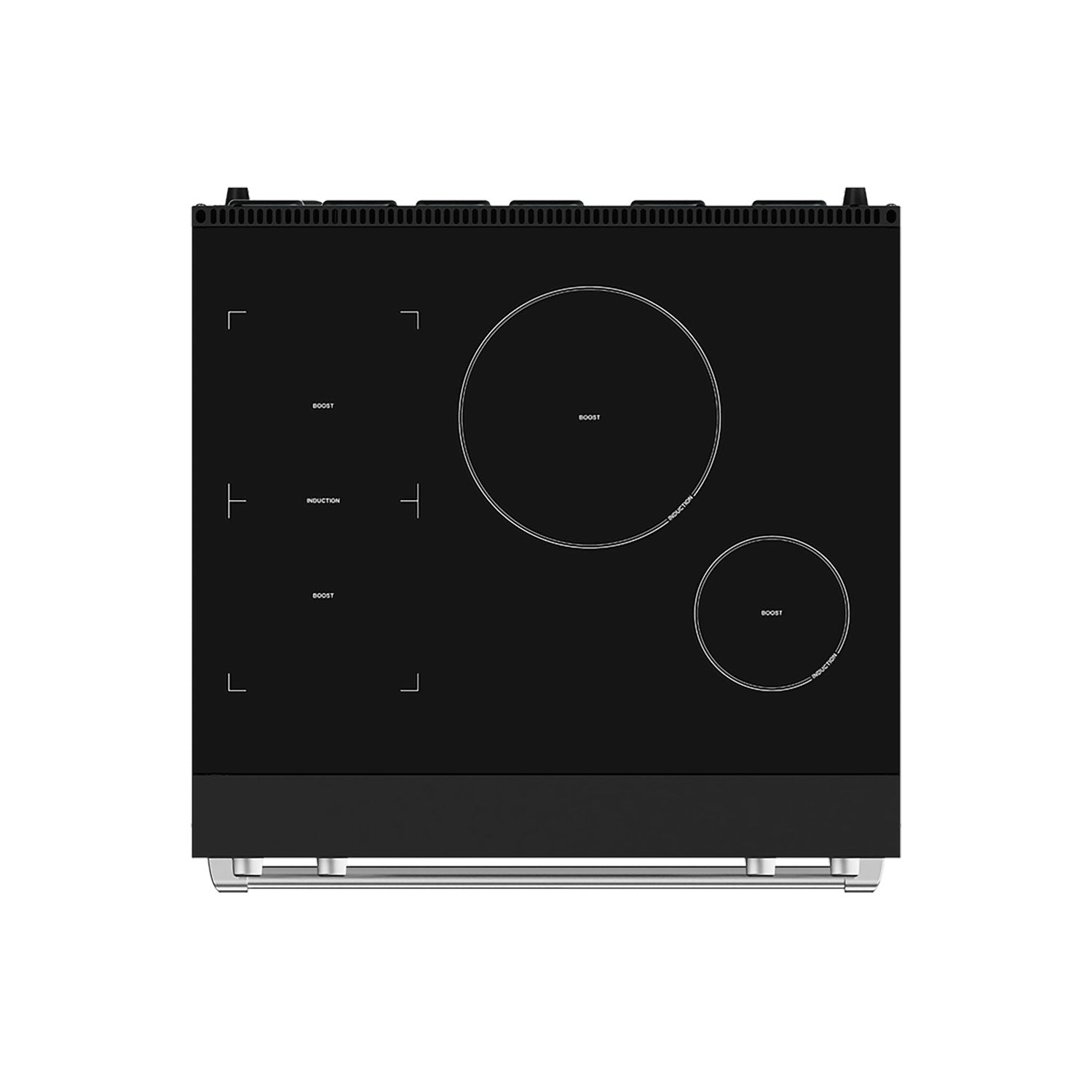 30 Inch Professional Induction Range with Tilt Panel Touch Control in Black and Stainless Steel | Gordon Ramsay Series