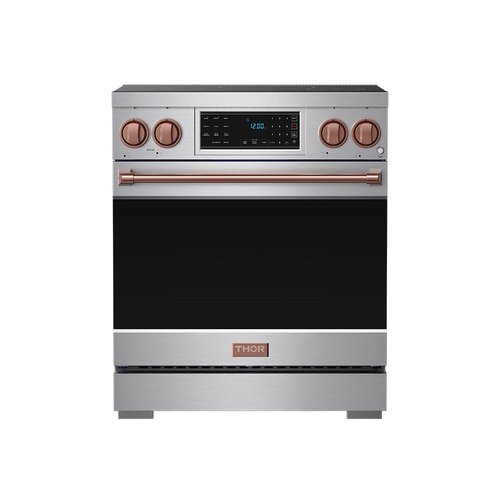 30 Inch Professional Induction Range with Tilt Panel Touch Control in Stainless Steel and Rose Gold | Gordon Ramsay Series