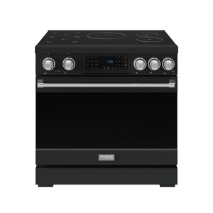 36 Inch Professional Induction Range with Tilt Panel Touch Control in Black and Stainless Steel | Gordon Ramsay Series