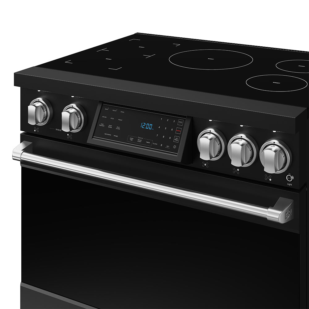 36 Inch Professional Induction Range with Tilt Panel Touch Control in Black and Stainless Steel | Gordon Ramsay Series