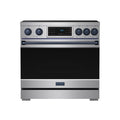 36 Inch Professional Induction Range with Tilt Panel Touch Control in Stainless Steel and Blue | Gordon Ramsay Series