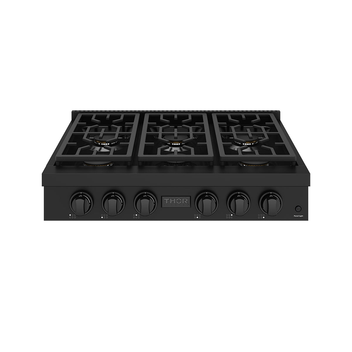 THOR x Gordon Ramsay Collection 36 Inch Professional Liquid Propane Rangetop with Knob Control – Matte Black