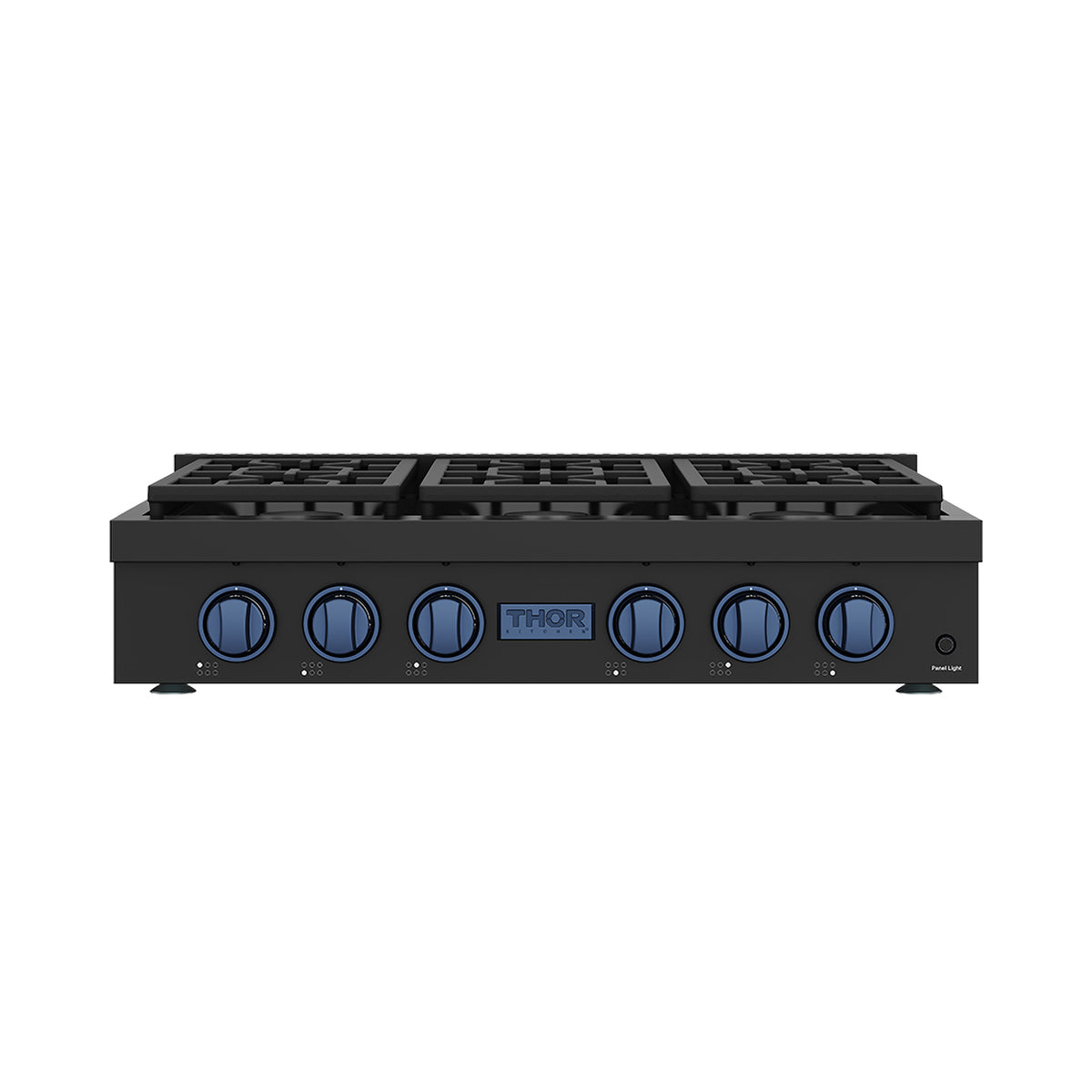 THOR x Gordon Ramsay Collection 36 Inch Professional Gas Rangetop with Knob Control – Matte Black/Blue