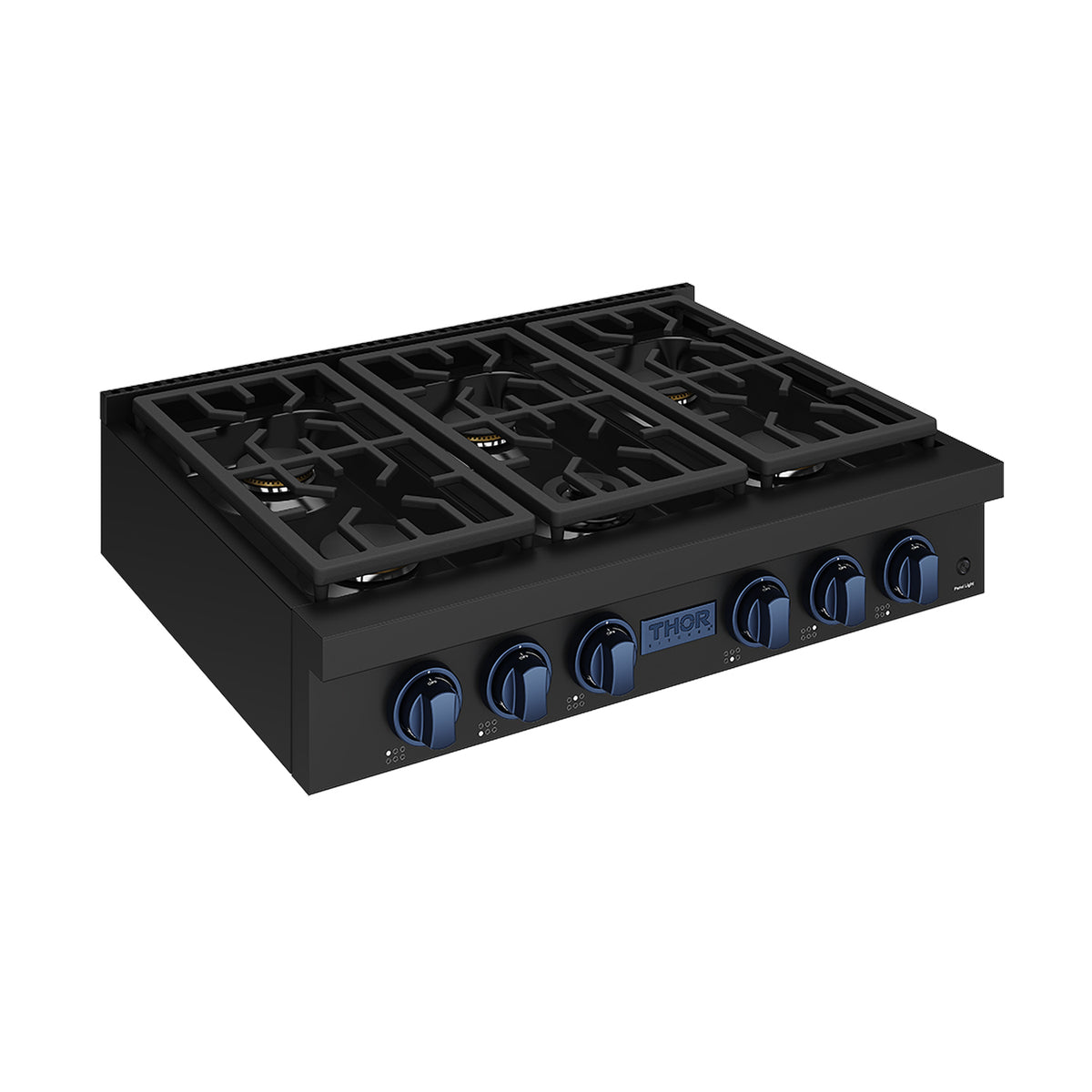 THOR x Gordon Ramsay Collection 36 Inch Professional Gas Rangetop with Knob Control – Matte Black/Blue