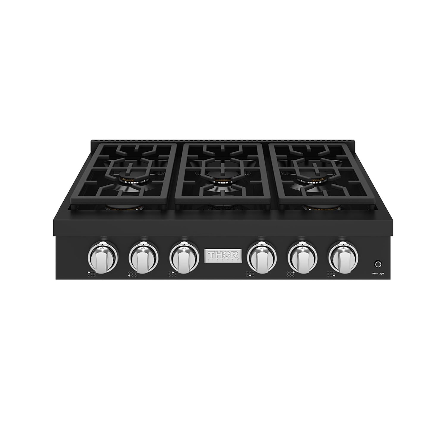 THOR x Gordon Ramsay Collection 36 Inch Professional Liquid Propane Rangetop with Knob Control – Matte Black/Stainless Steel