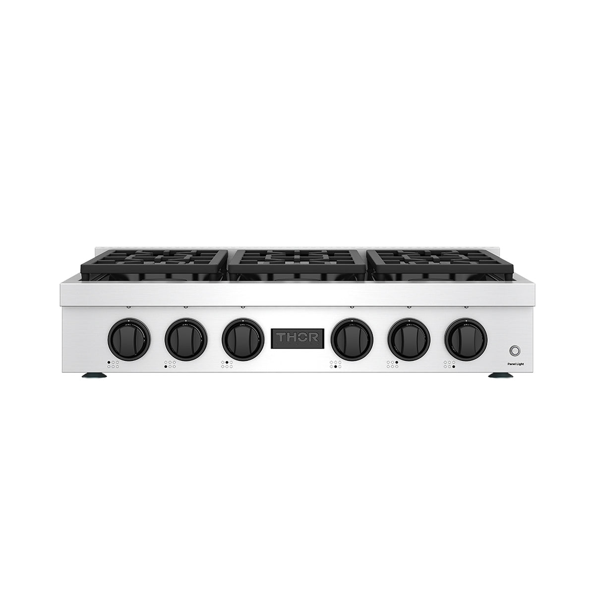 THOR x Gordon Ramsay Collection 36 Inch Professional Liquid Propane Rangetop with Knob Control – Stainless Steel/Black